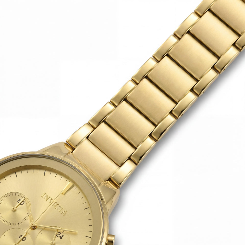 Invicta 29481 Specialty Reloj Unisex de Cuarzo Cronógrafo de Acero Inoxidable Tono Dorado 43mm