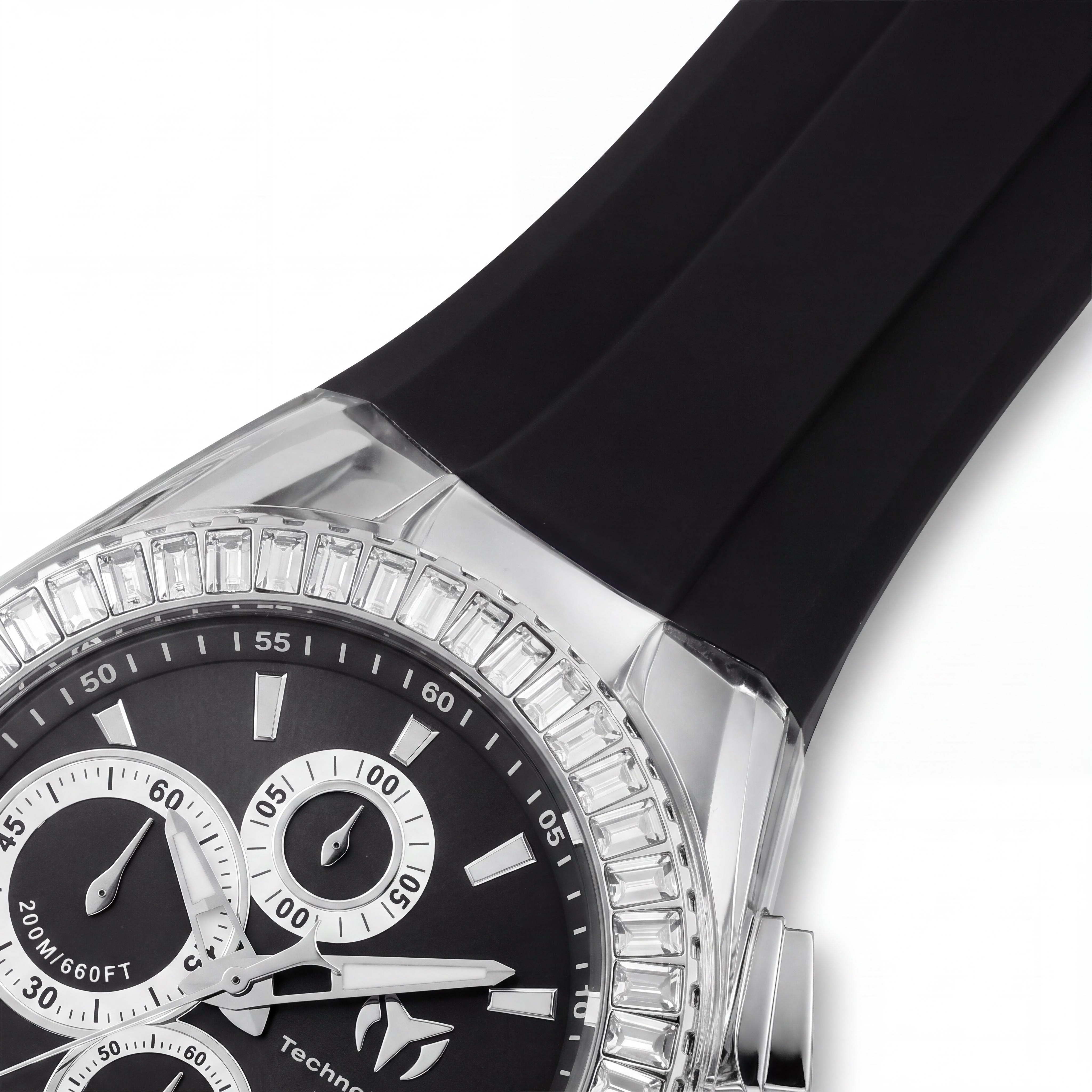 Reloj Cronógrafo Unisex Invicta de correa, diseñado con función de cronómetro para medir intervalos de tiempo, presentado en una caja plateada., Photo 3