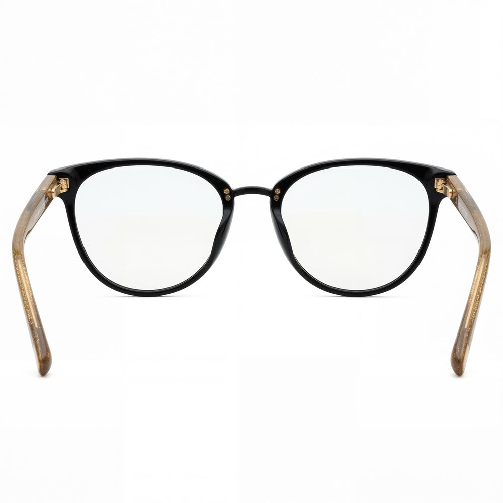 Gafas de sol polarizadas Jones New York J776 para mujer con montura de plástico dorada, lentes de 51 mm, puente de 18 mm y patillas de 135 mm.