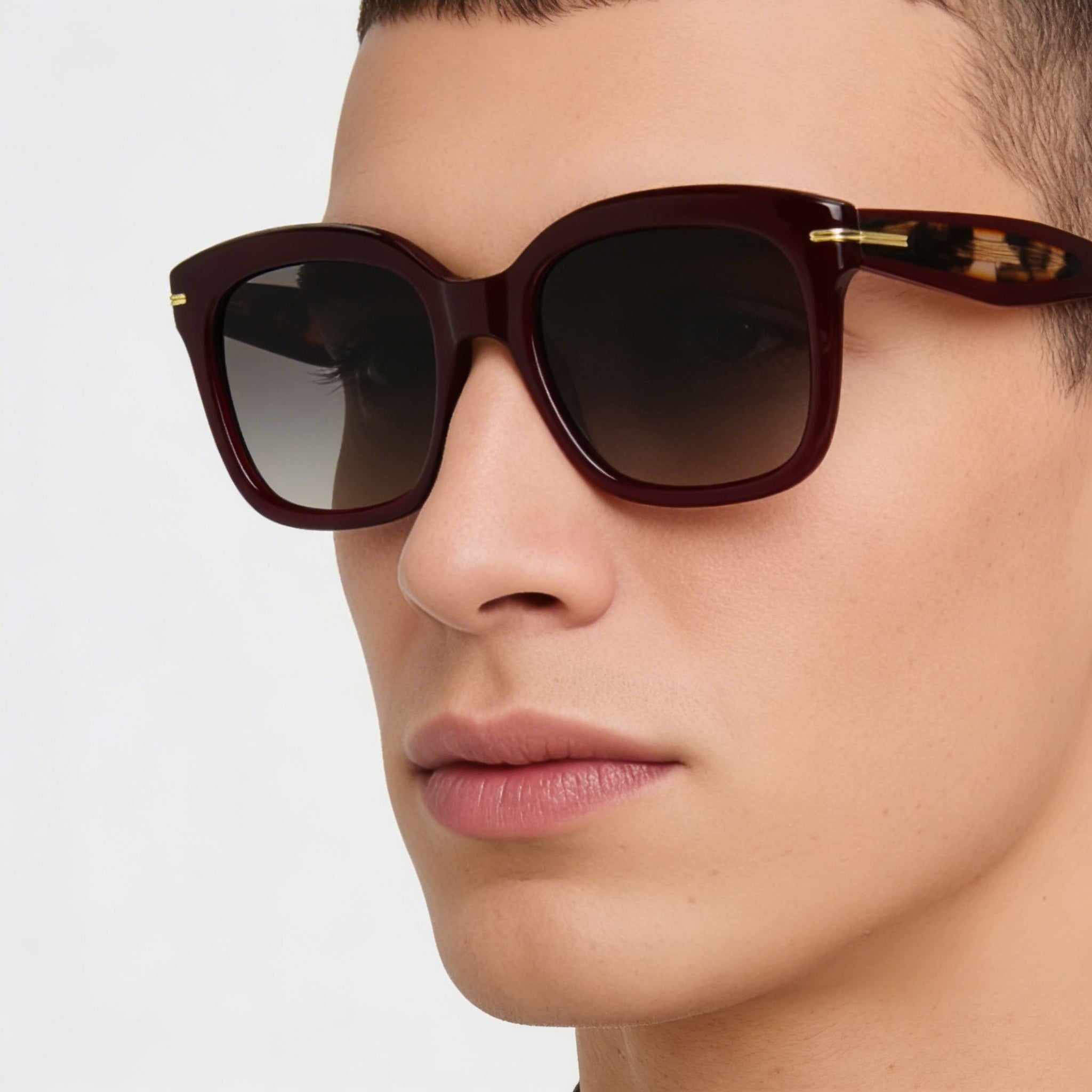 Hugo Boss Casual Men's Multicolour Acetate Frame Non-Polarized Sunglasses with Brown Shaded Polycarbonate Lenses 53-21-145, Photo 5