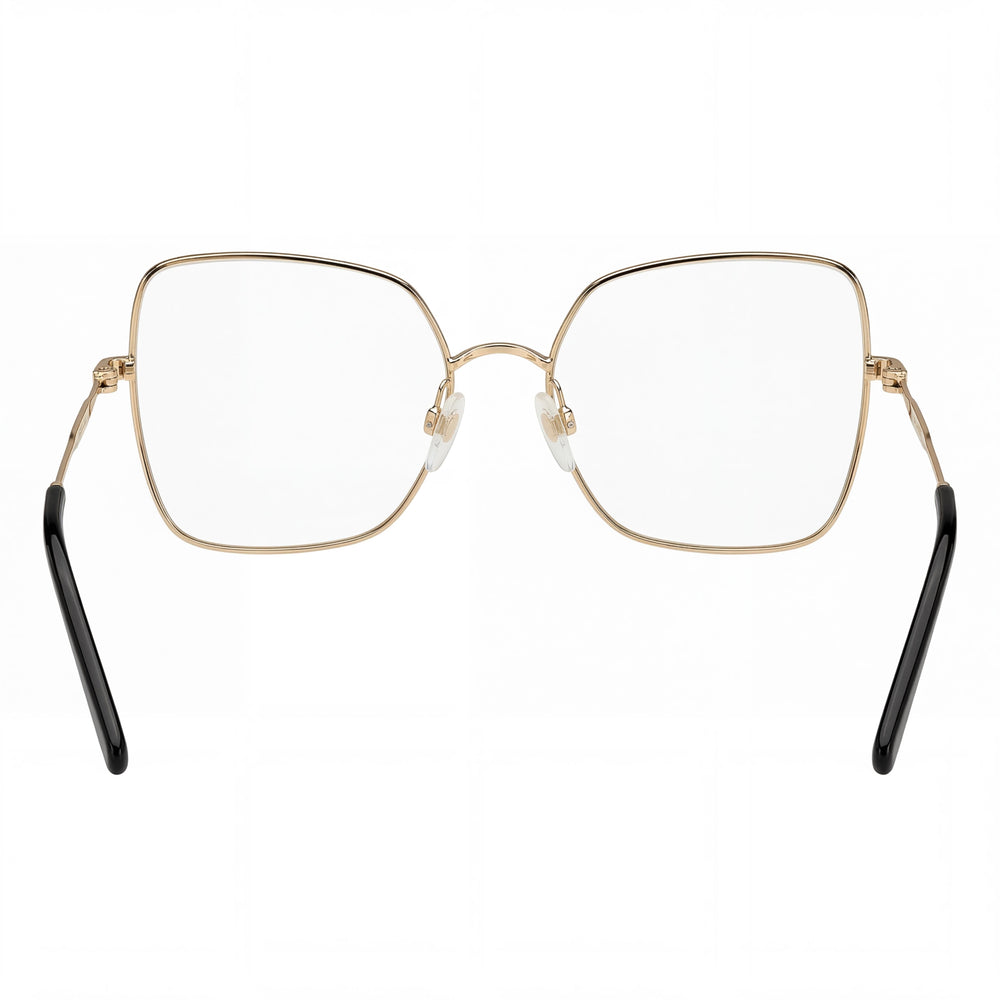 Marc Jacobs Modern Unisex Cat Eye Metal Frame Non-Eye - Gafas Negro Dorado Cobre Lente 57mm