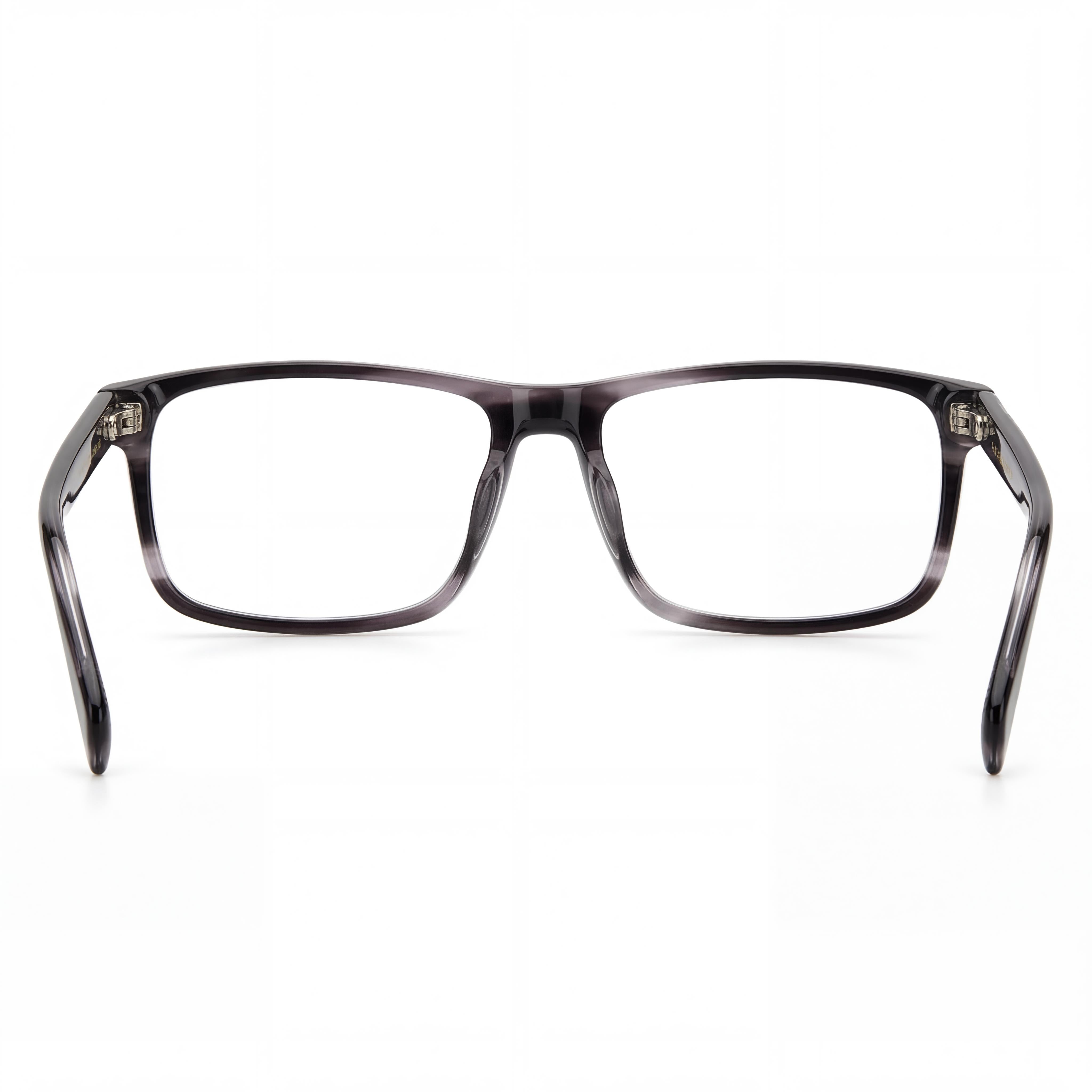 Gafas unisex contemporáneas David Beckham con montura de titanio y lentes de policarbonato, color gris cuerno, talla 56, Photo 4