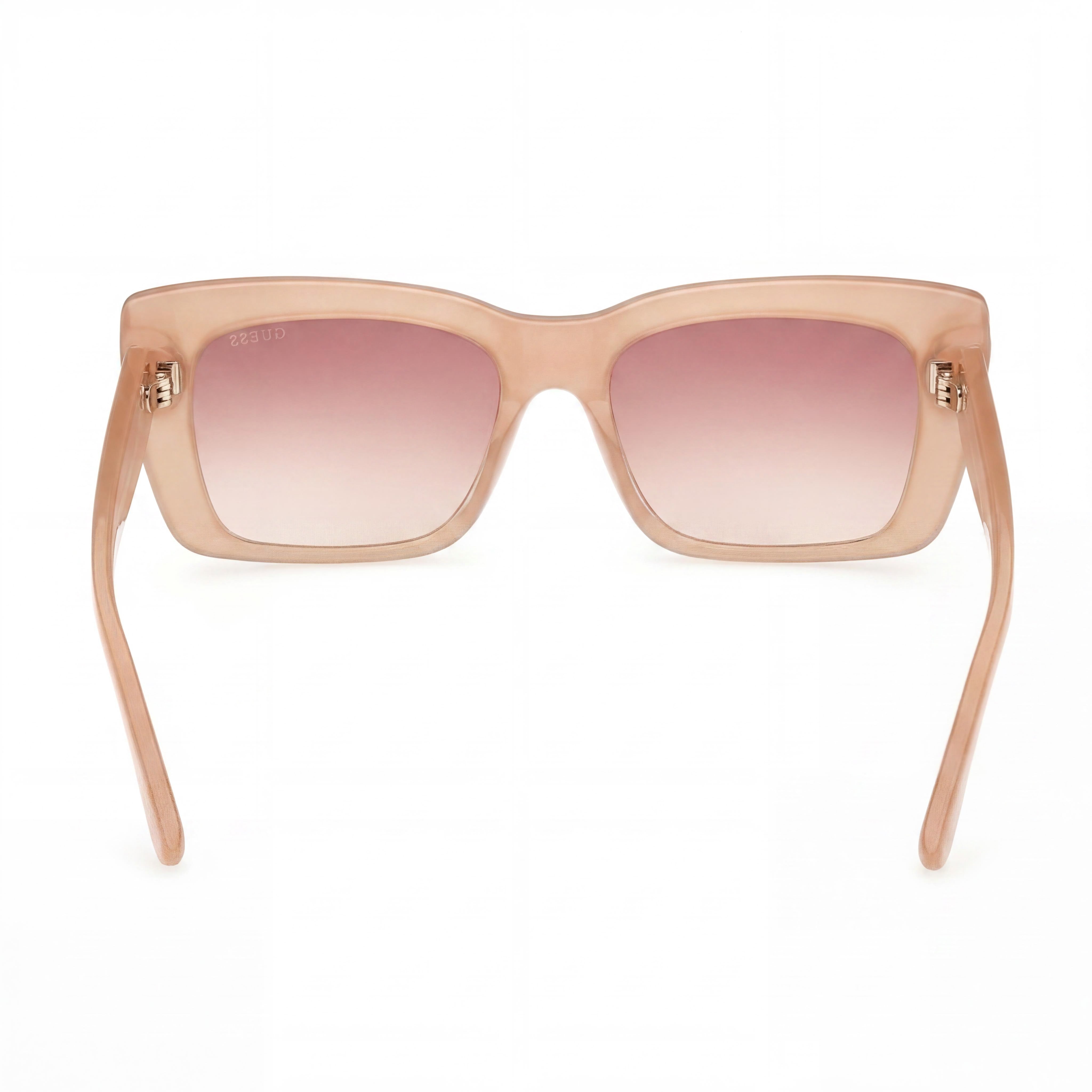 Gafas de sol Guess Cat Eye GU7890 con montura de plástico beige brillante y marrón degradado, 55 mm, 100 % protección UV, Photo 3