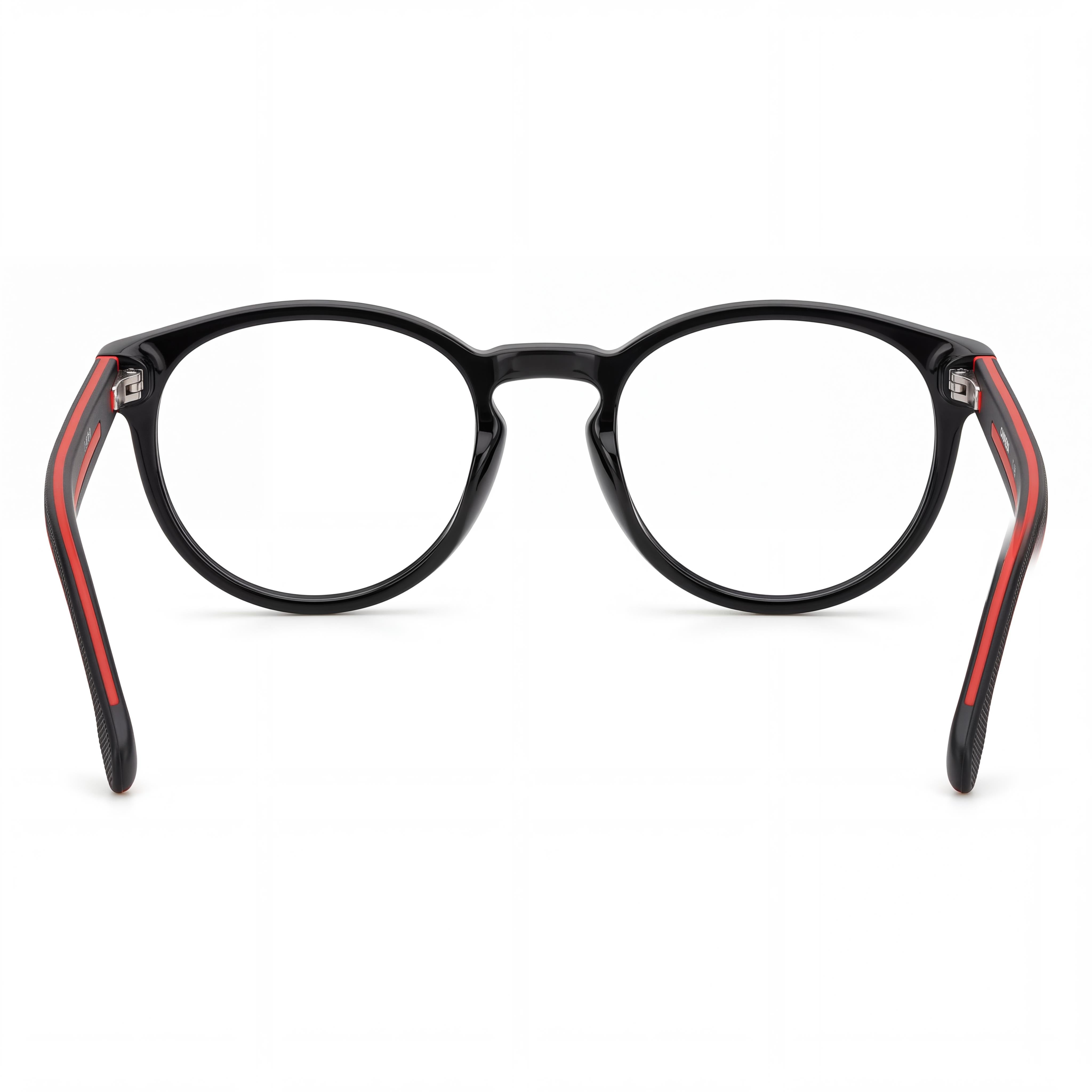Gafas Carrera Modern para Hombre de Inyección de Propionato Negro Rojo Dorado con Lentes de Policarbonato Negro Rojo 50/20/145, Photo 3