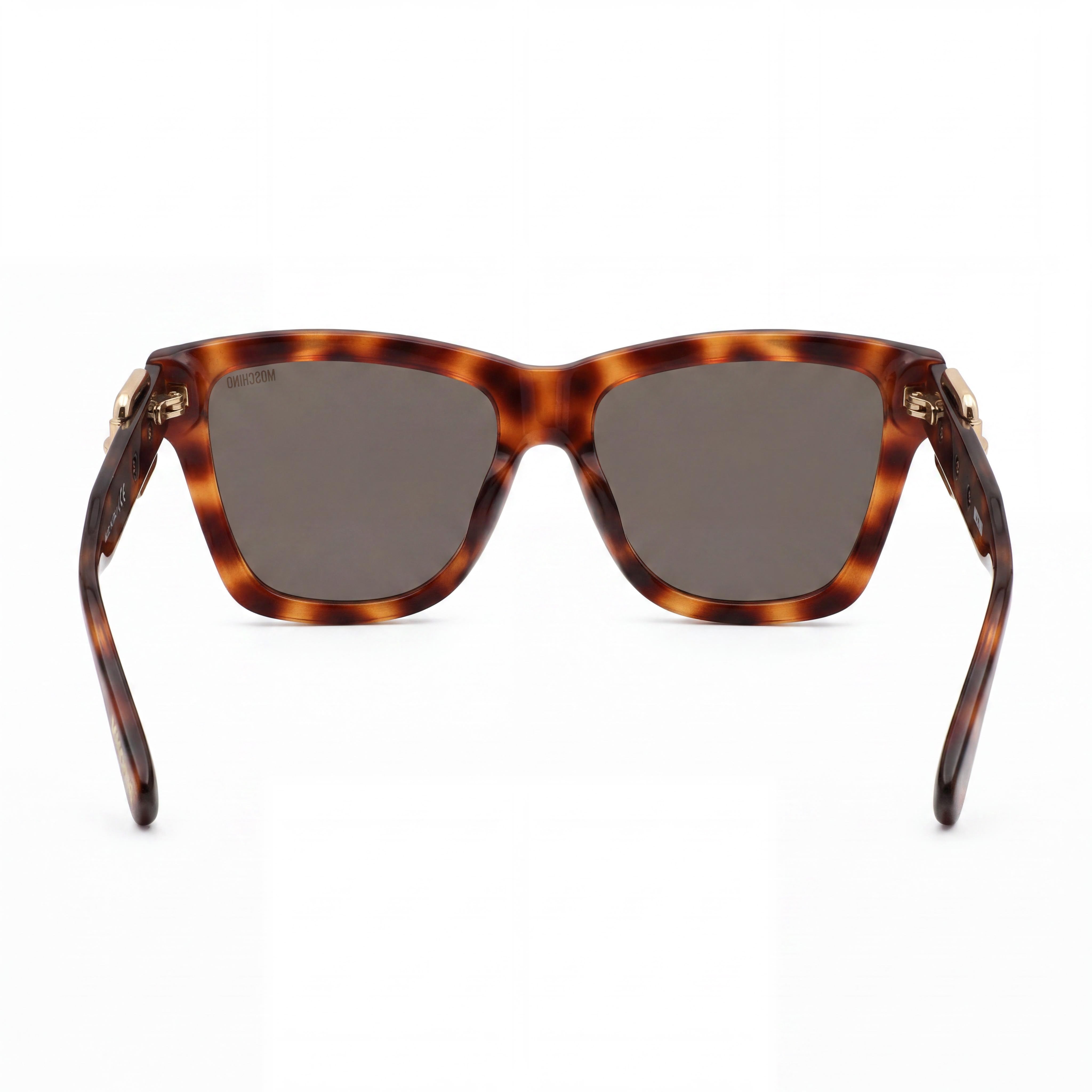 Moschino Vintage Women's Dark Havana Brown Frame Havana Lens 100% UV Protection Sunglasses 54-16-140, Photo 3