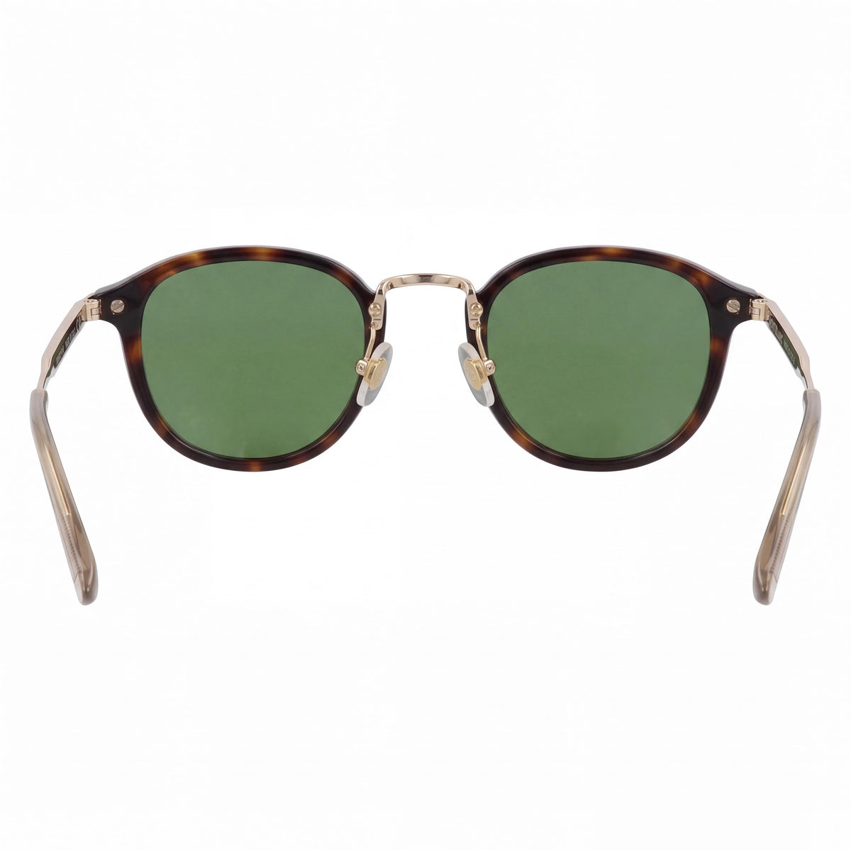 Gafas de sol para hombre MONTBLANC, montura redonda/ovalada color habana con inyección dorada y lentes no polarizadas, 48-18-140 mm, Photo 3