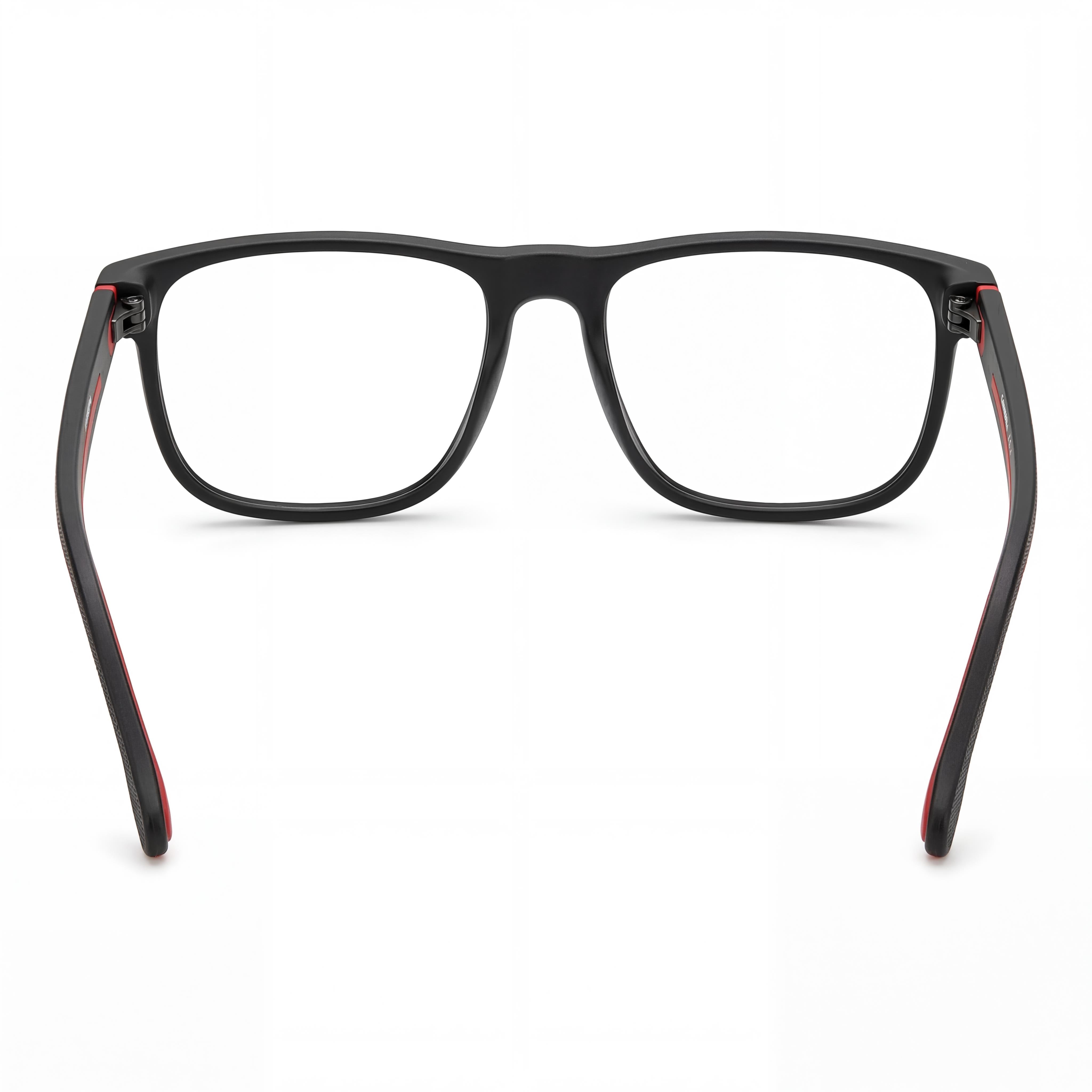 Carrera Modern Women's Sunglasses with Propionate Frame in Black Red and Polycarbonate Lenses - 55mm Lens, Photo 3