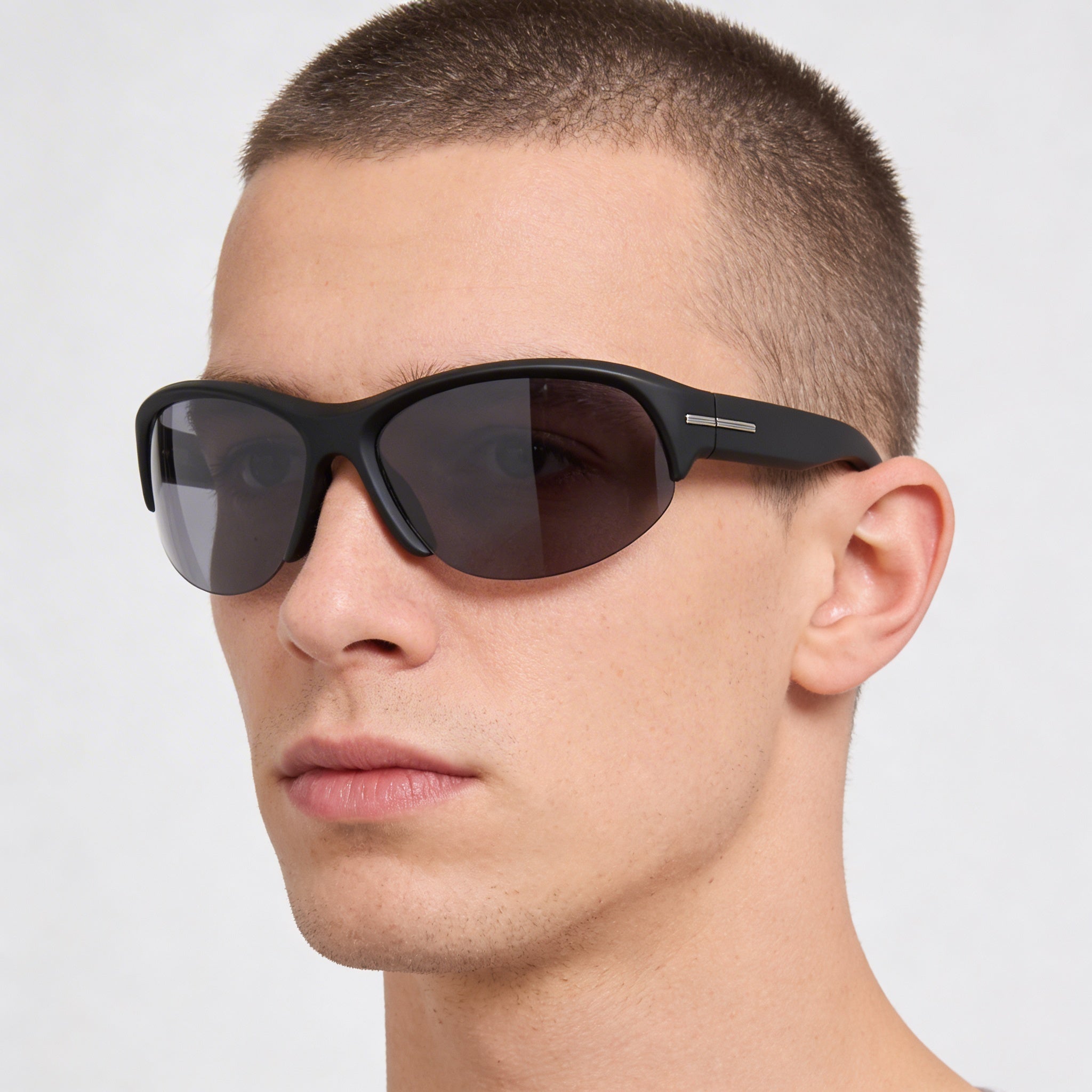 Gafas de sol Hugo Boss para hombre ADULTO, negras, de POLIAMIDA ECOLÓGICA, lentes grises con protección UV 69-17-115, Photo 4