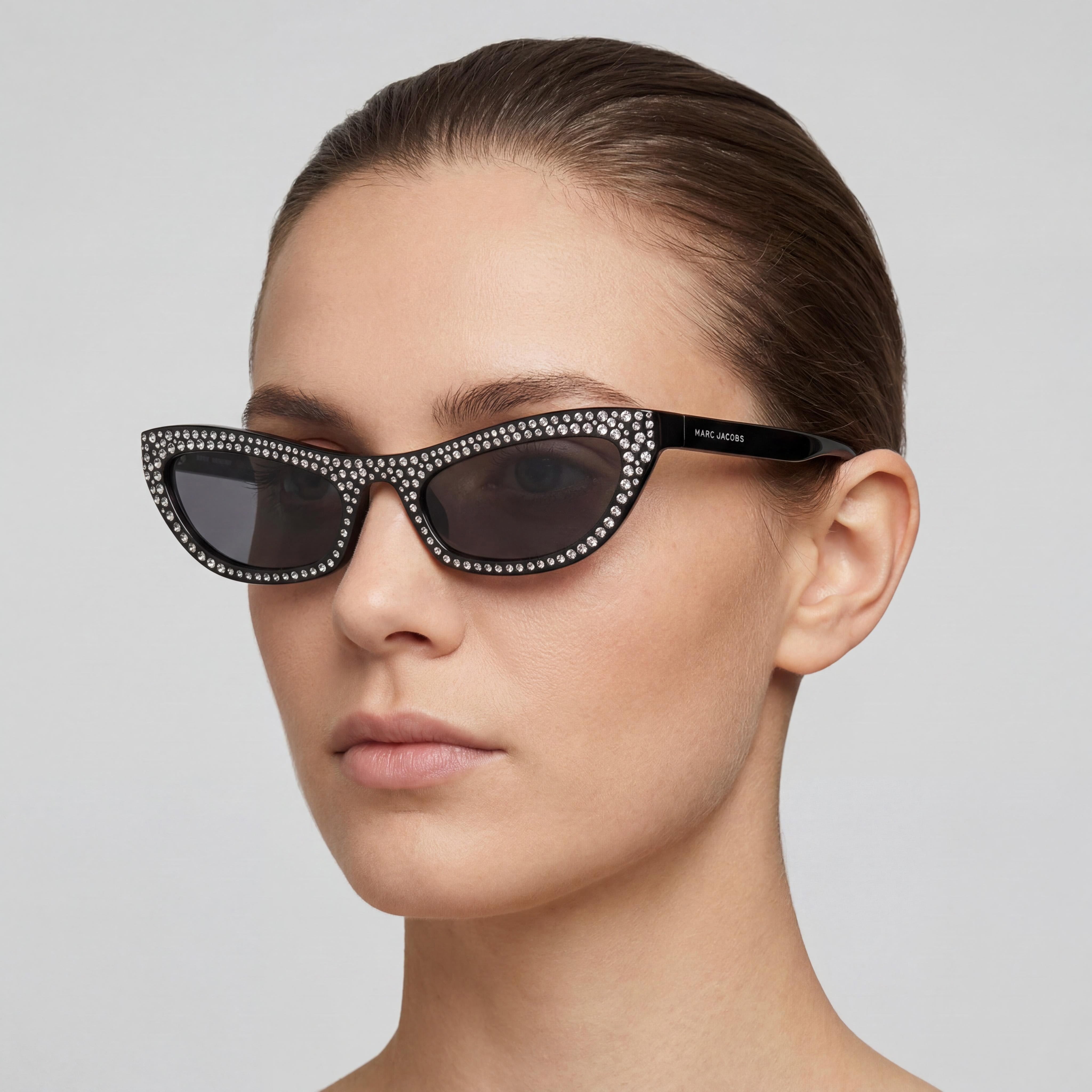 Marc Jacobs MARC 797/S Women's Casual Acetate Frame Sunglasses, Polycarbonate Lens, Red/Burgundy Flash, 54mm, Photo 3