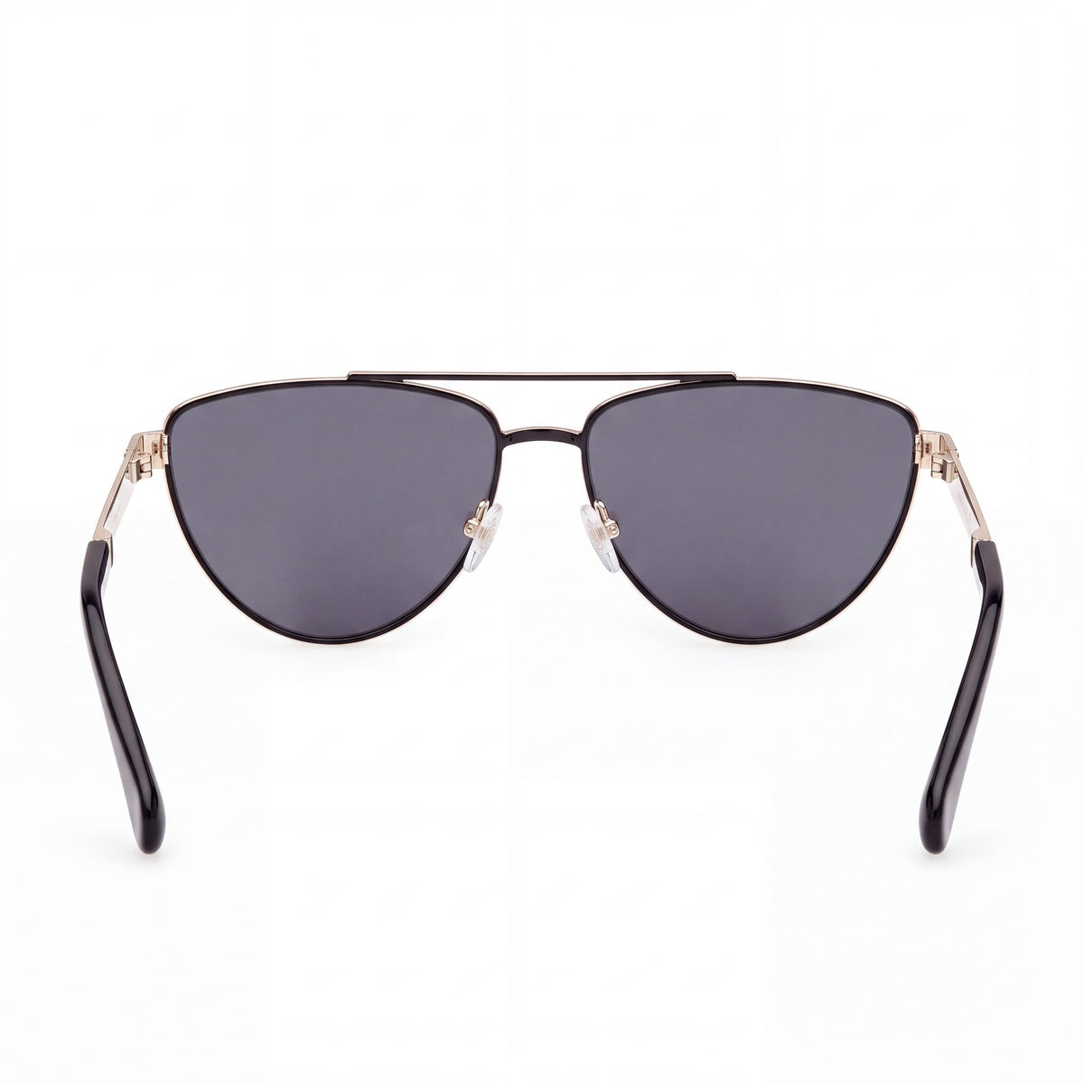 Gafas de sol informales para mujer Max & Co. con montura de metal negro brillante y protección UV 400, ancho de lente de 57 mm, Photo 3