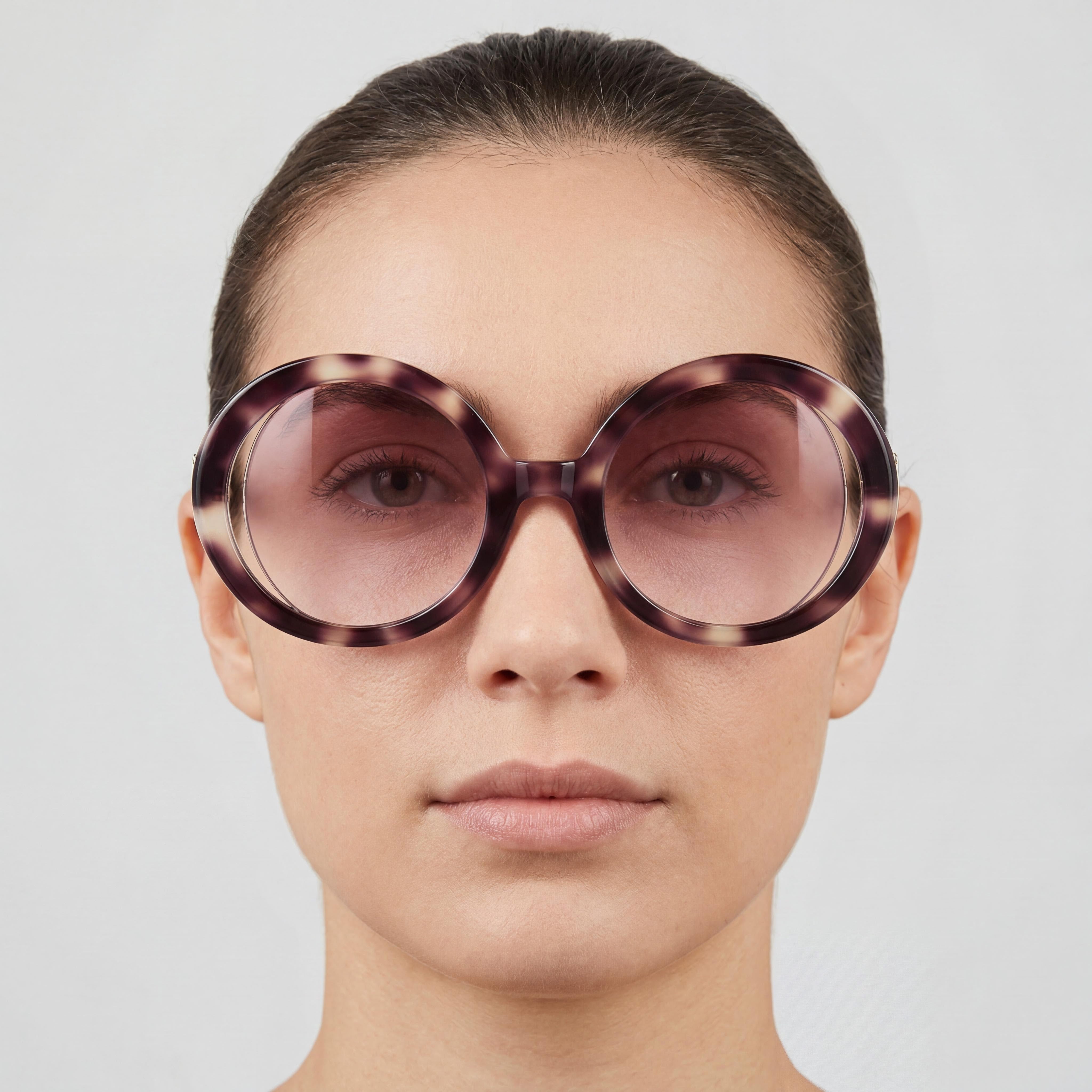 Just Cavalli Casual Women's Shiny Brown Beige Havana Brown Gradient UV Protected Sunglasses 51-23-140, Photo 5