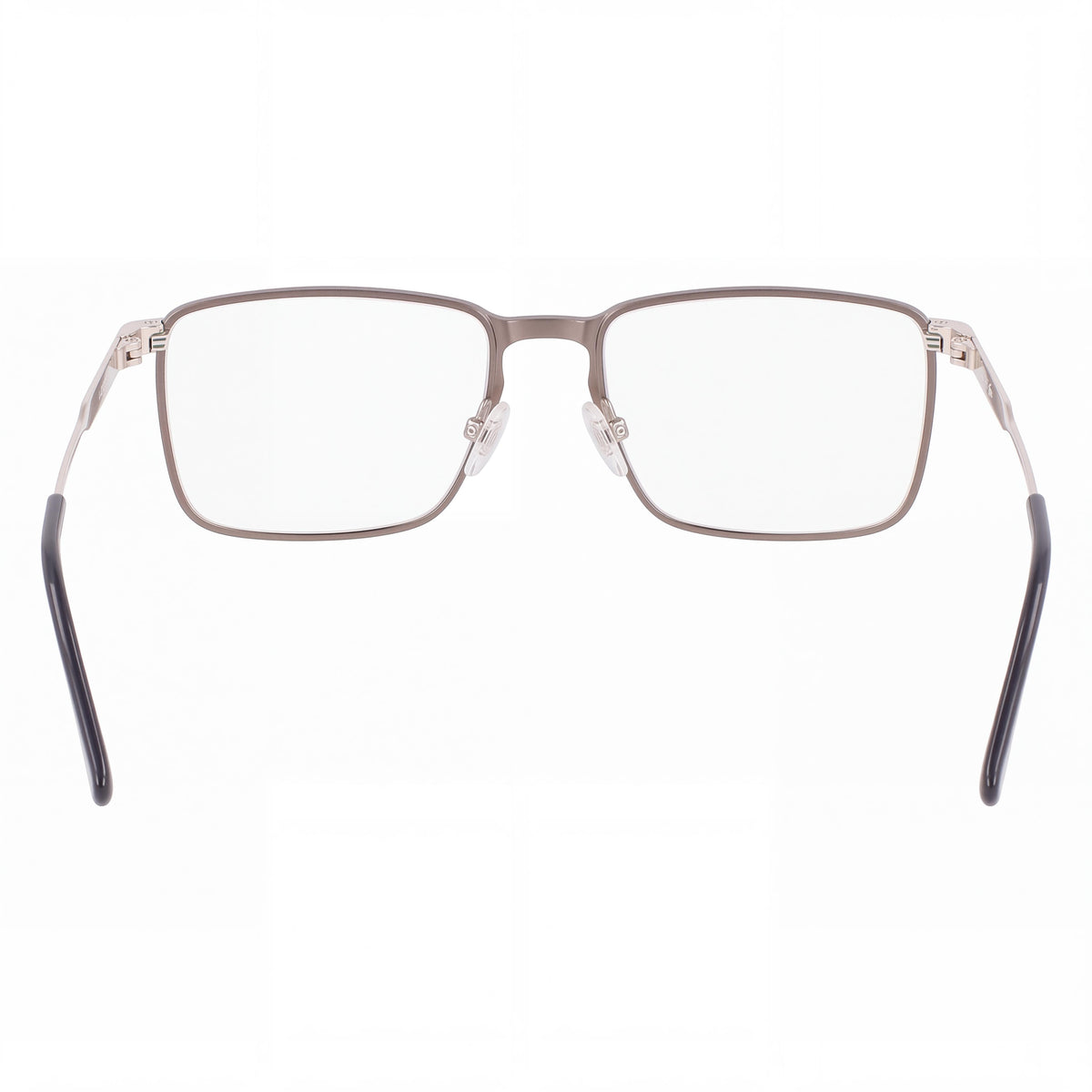 Lacoste Casual Men's Semimatte Dark Ruthenium Transparent Lens Ophthalmic Eyeglasses 54mm, Photo 4