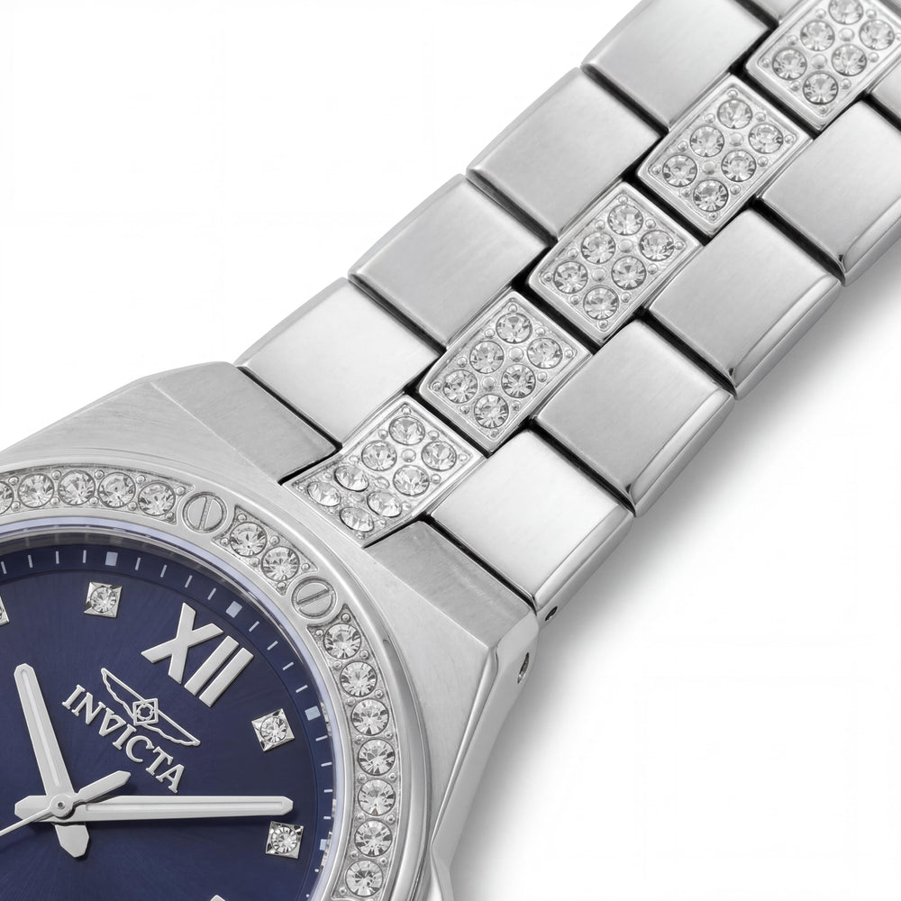 Invicta Specialty 50183 Reloj de pulsera de acero inoxidable con cuarzo unisex, esfera azul, 42 mm