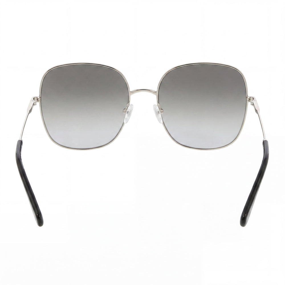 Salvatore Ferragamo Classic Women's Silver Plastic Grey Gradient UV Protection Sunglasses Lens 59mm