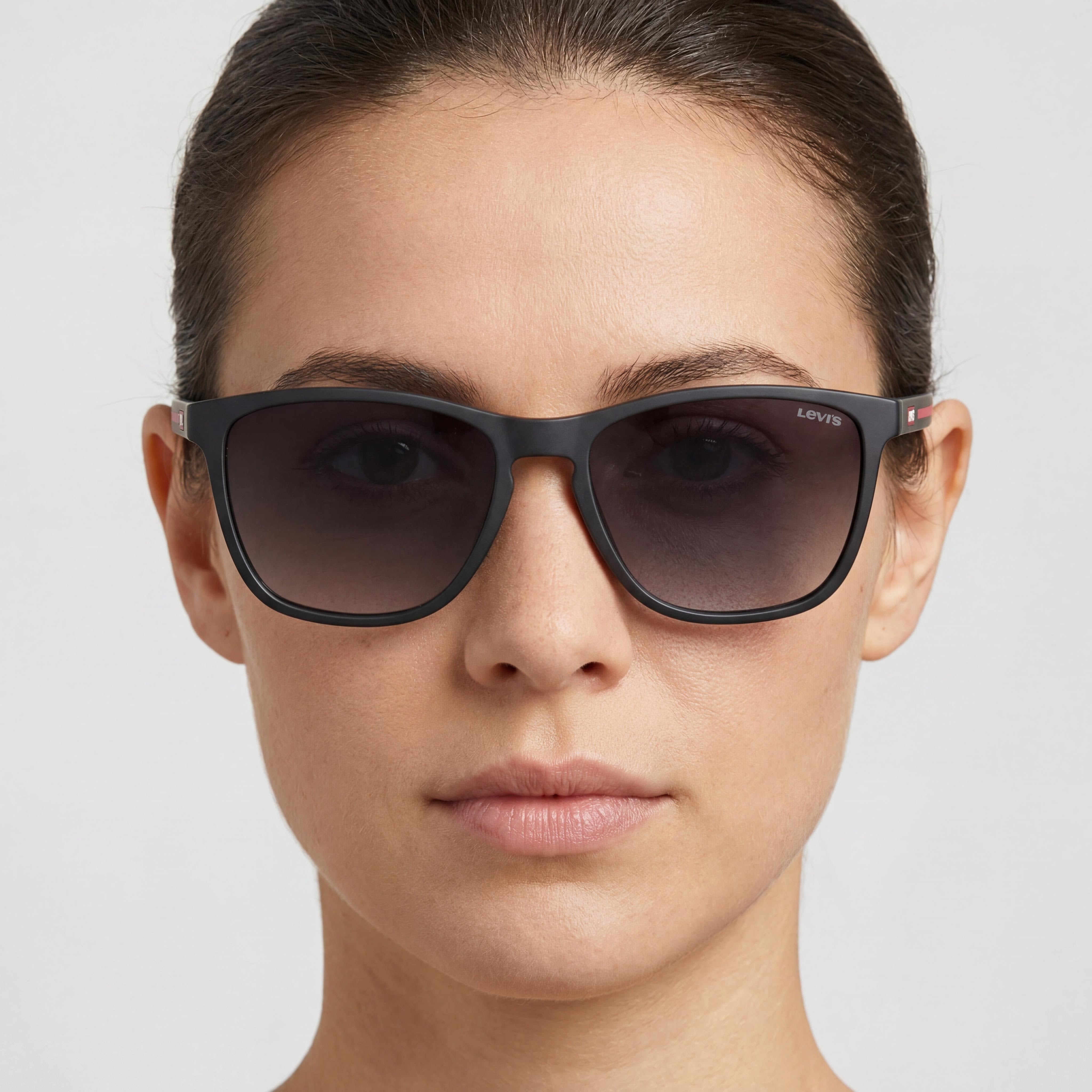 Levi's 205791 Modern Women's Sunglasses with ECO POLYAMIDE Matt Black Frame, UV Protected, 57mm Lens Width, Photo 4