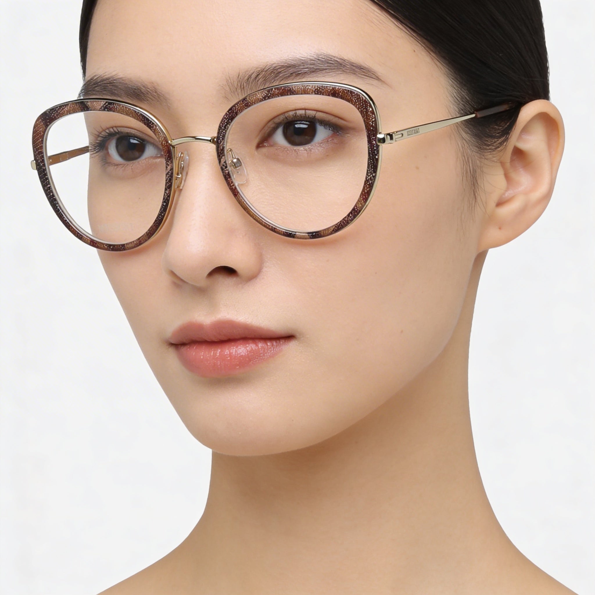 Gafas de sol Missoni Modern Mis 0043 para mujer, montura de metal, lentes burdeos, policarbonato, 50 mm, Photo 4