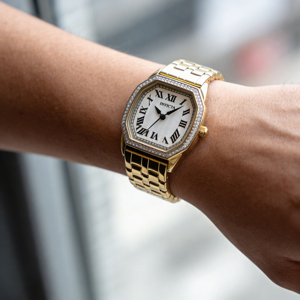 Invicta Wildflower 49000 Women's Stainless Steel Silver Dial Quartz Bracelet Watch 27mm