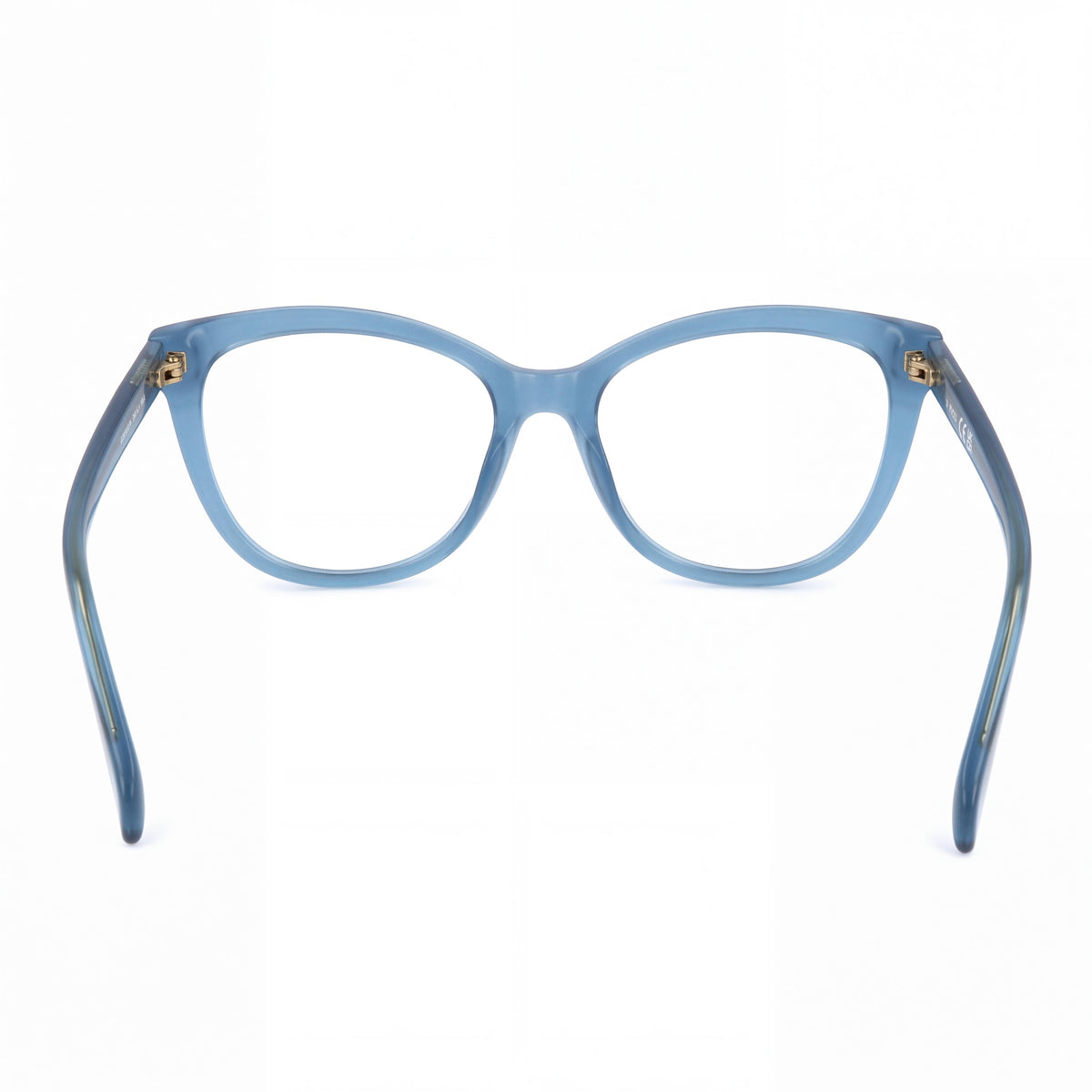 Emilio Pucci 5249 Women's Casual Shiny Turquoise Acetate Frame Non Polarized Transparent Lens Eyeglasses 55-16-140, Photo 4