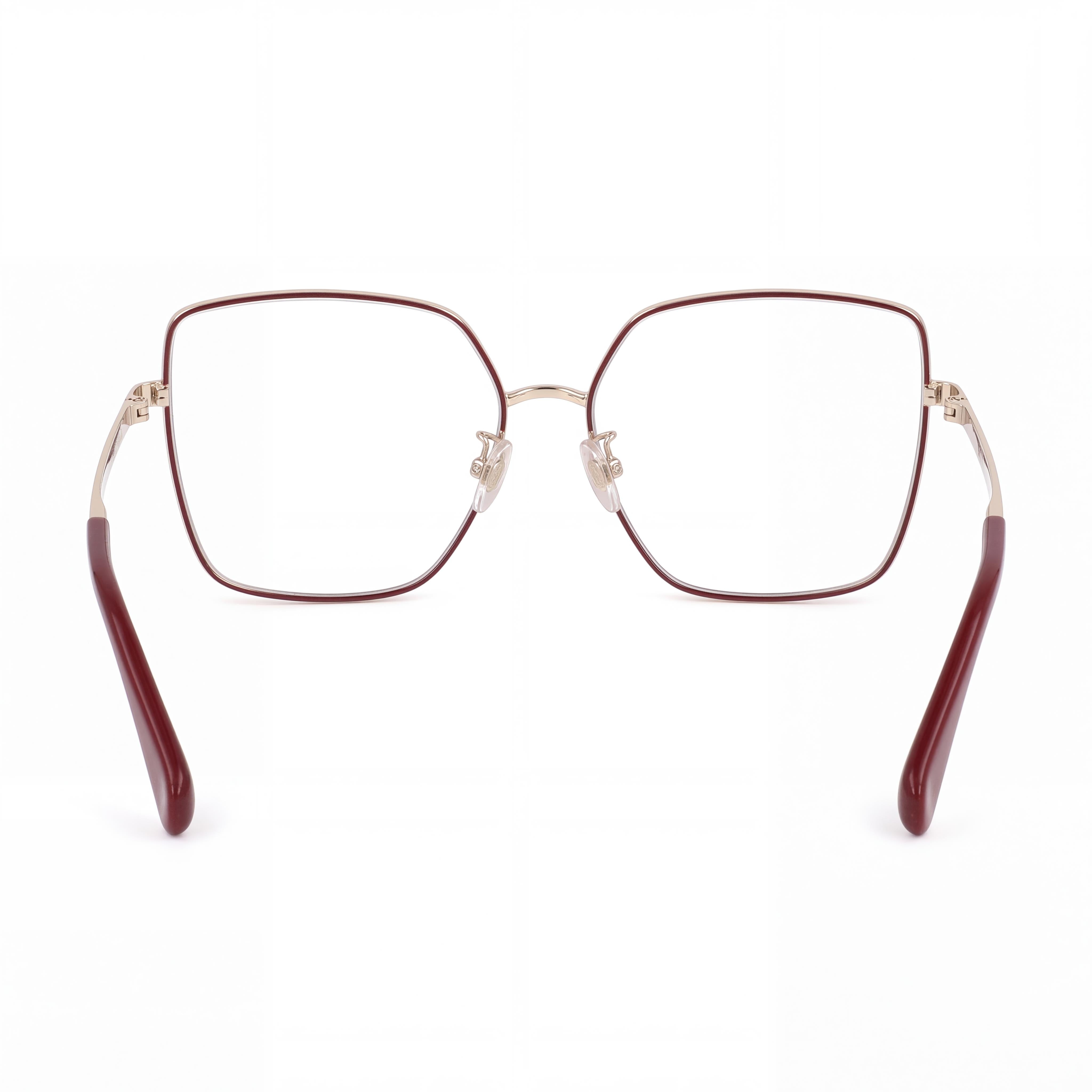 Gafas de sol casuales MaxMara para mujer, montura de metal rojo, lente de plástico transparente, ancho de lente 60 mm, ancho de puente 15 mm, largo de patilla 140 mm, Photo 3