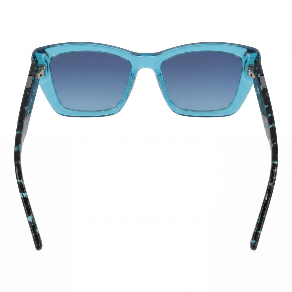 Gafas de sol DKNY Modern de hombre con montura de plástico de cristal turquesa, doble degradado azul+verde, lentes de policarbonato con protección UV 54-17-140