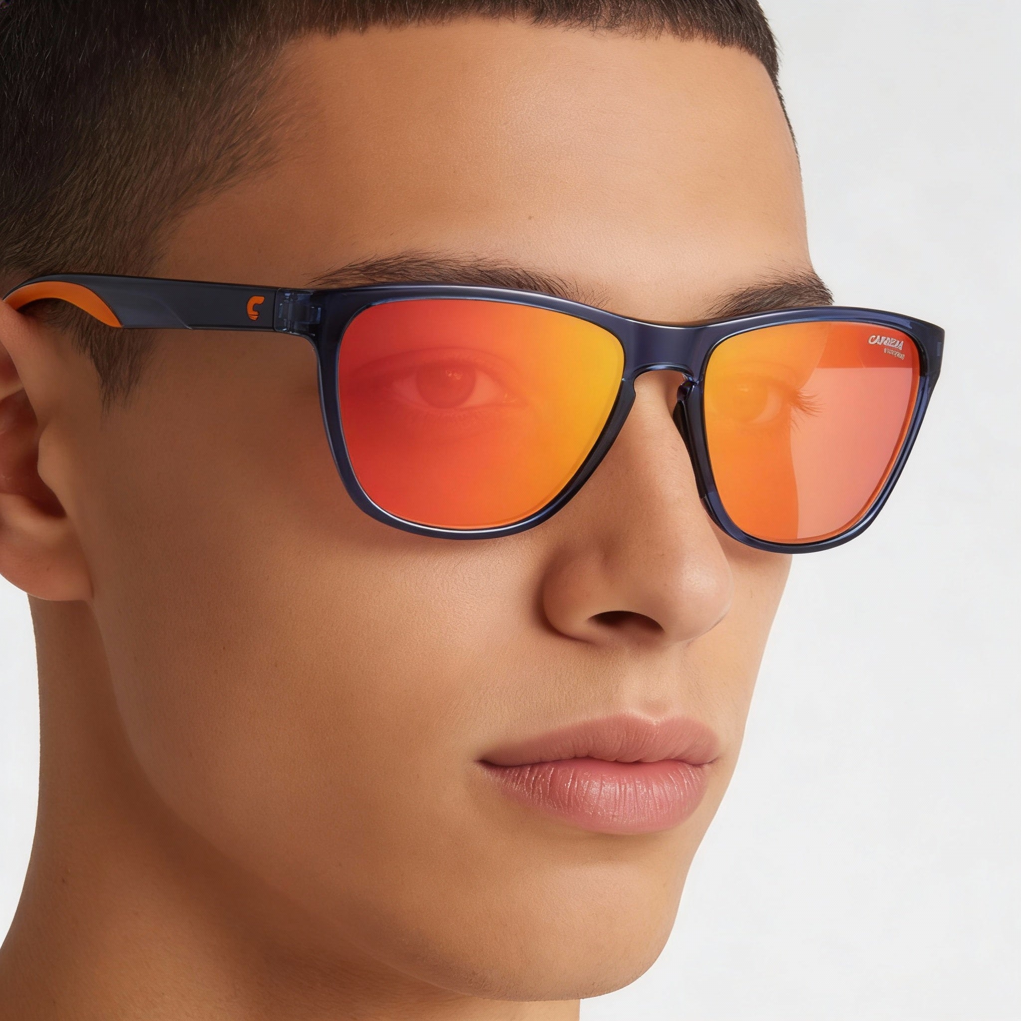 Carrera Classic 8058/S Unisex Blue Orange Injection Propionate UV Protection Sunglasses, 56mm, Photo 4