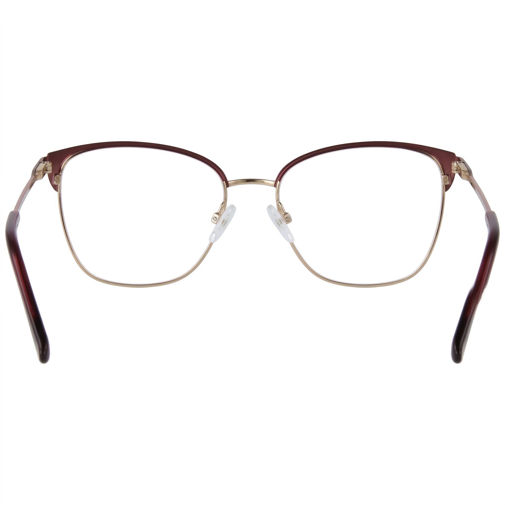 Adensco Classic Men’s Burgundy Metal Frame Eyeglasses with Multicolor Polycarbonate Lenses (53-16-135), Photo 4
