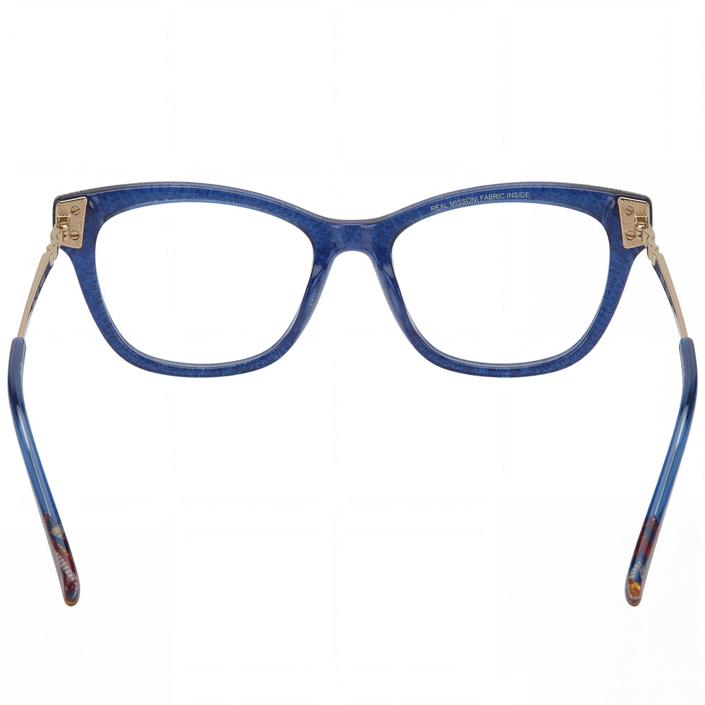 Missoni Mis 0045 Modern Unisex Blue Polyamide Frame with Polycarbonate Lenses Eyewear 52mm Lens Width