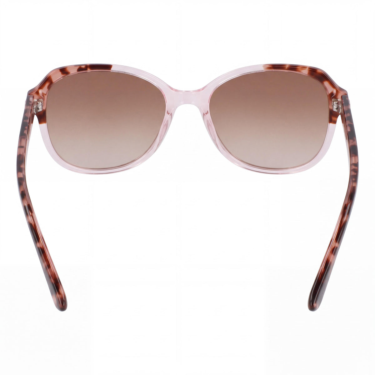 Gafas de sol Anne Klein Ak7078 para mujer, montura de plástico con cristales en tono rubor, lentes con protección UV y degradado marrón, 55mm, Photo 4