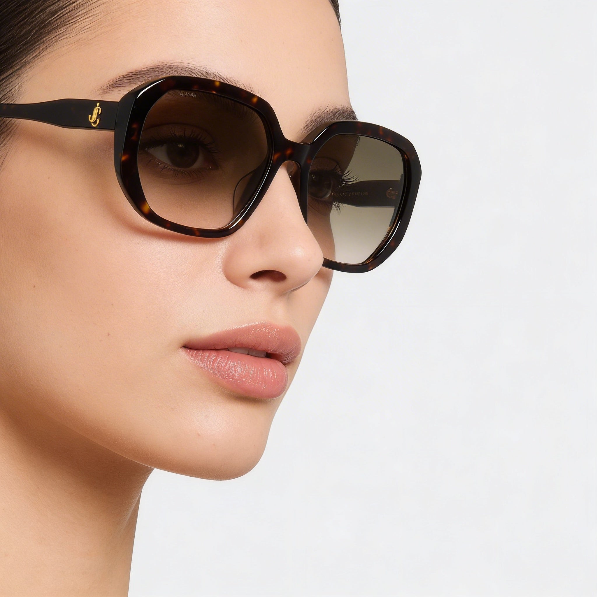 JIMMY CHOO Classic Women's Brown Gradient Plastic Frame Non-Polarized UV Protection Sunglasses 57mm, Photo 4