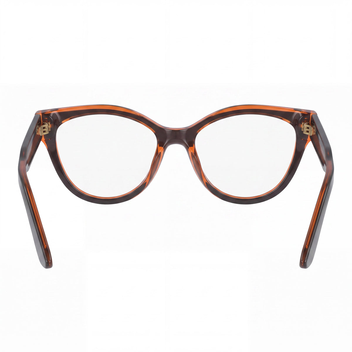 Calvin Klein Modern Unisex Eyewear, Black/Brown Frame & Lens, Polycarbonate Lenses, 53mm Lens Width, Photo 3