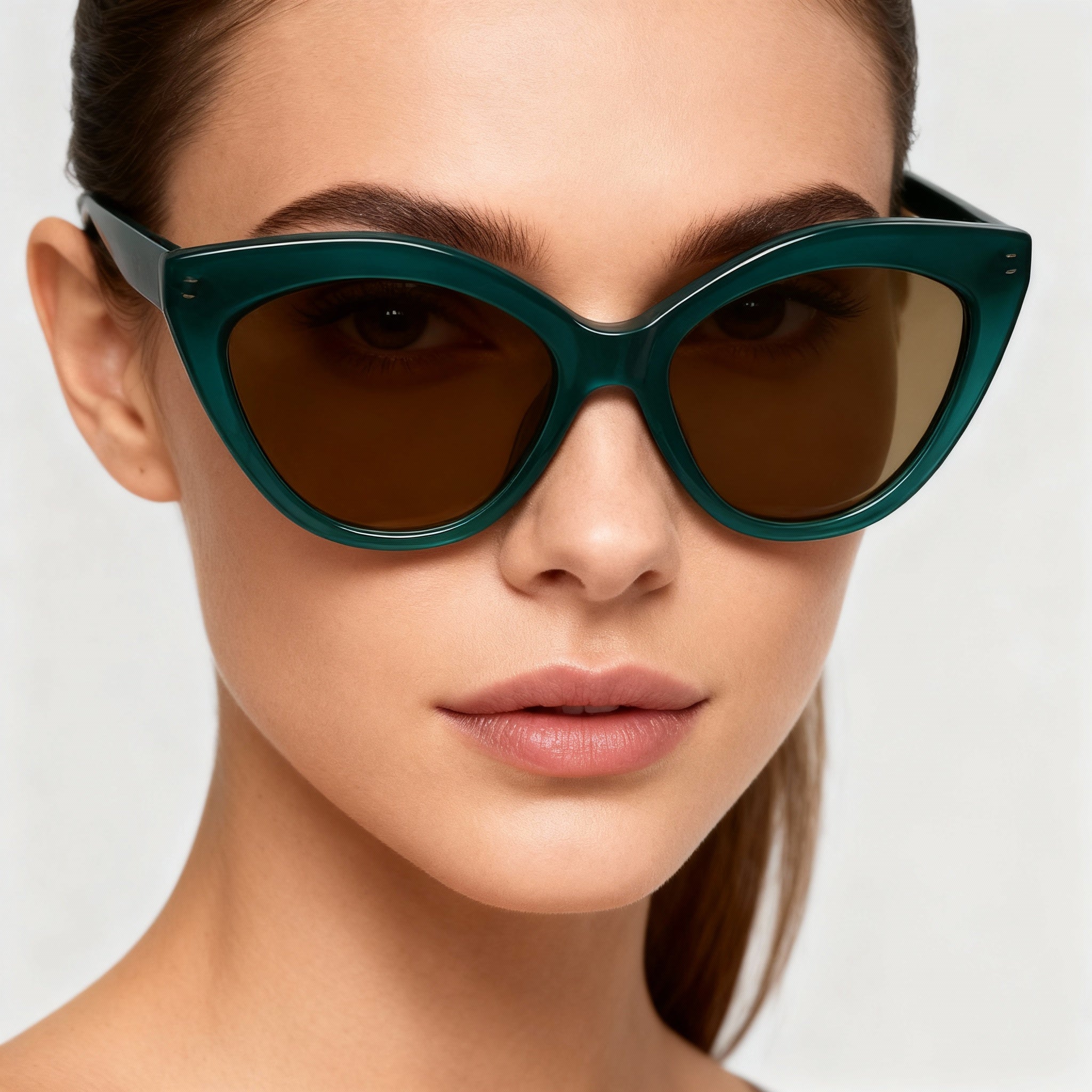 Longchamp LO730S Women’s Casual Style Green Acetate Frame Dark Green Non-Polarized UV Protection Sunglasses 56mm, Photo 5