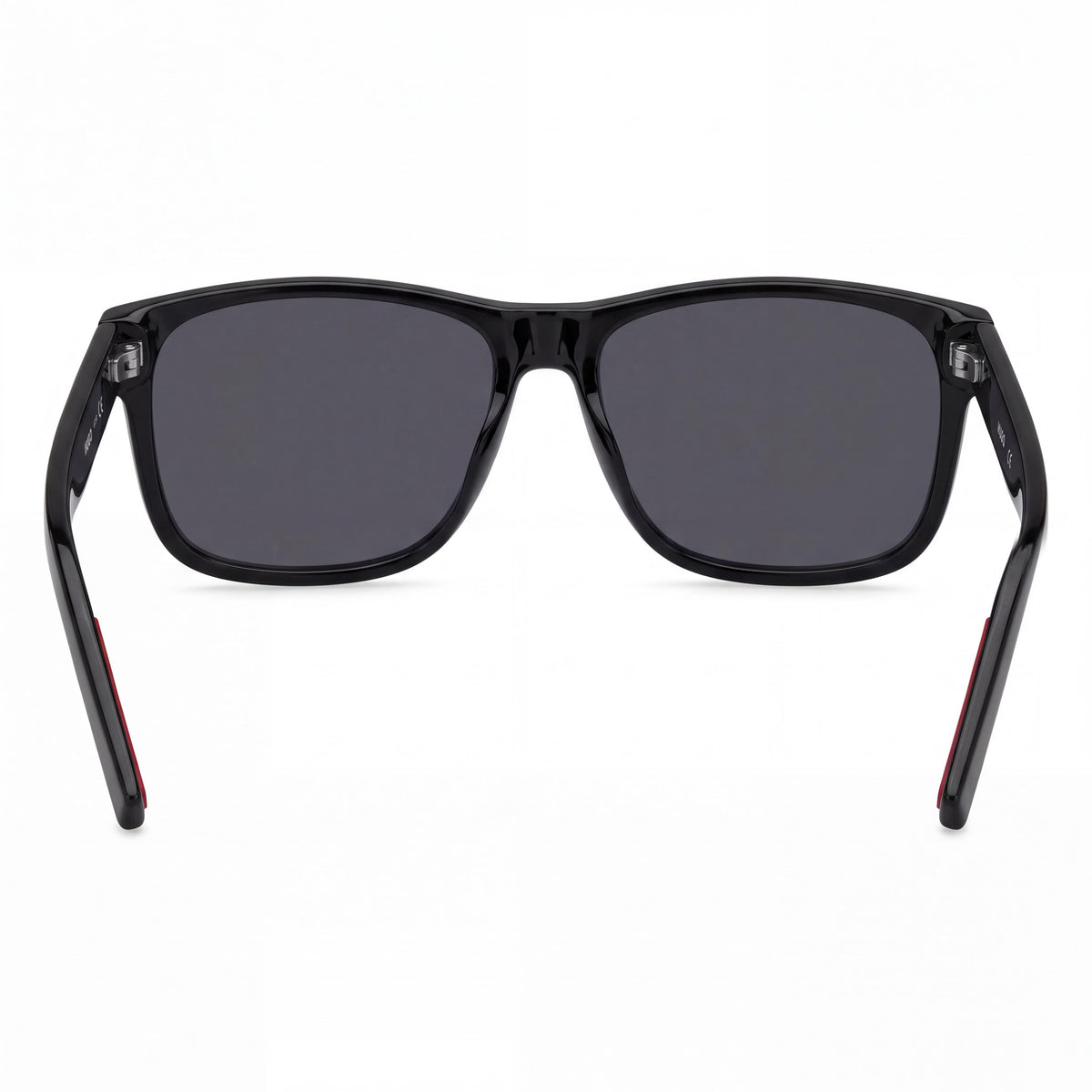 HUGO Women's Rectangular Sunglasses, Black Grey ECO ACETATE, UV Protected, Lightweight & Foldable, 57mm, Photo 3