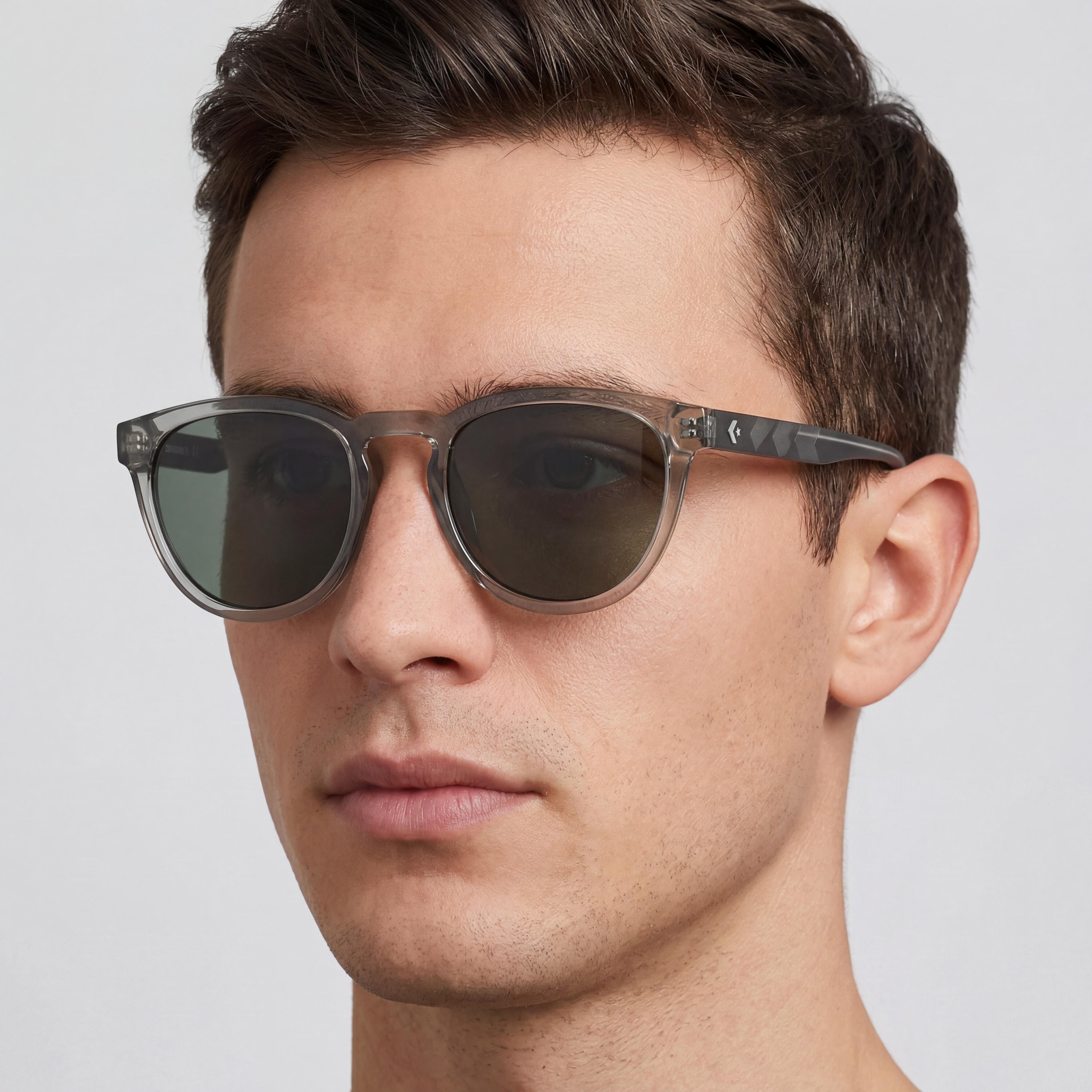 Converse Classic Unisex Injected Frame Polycarbonate Lens Crystal Nightfall Grey UV Protection Sunglasses 52mm, Photo 5