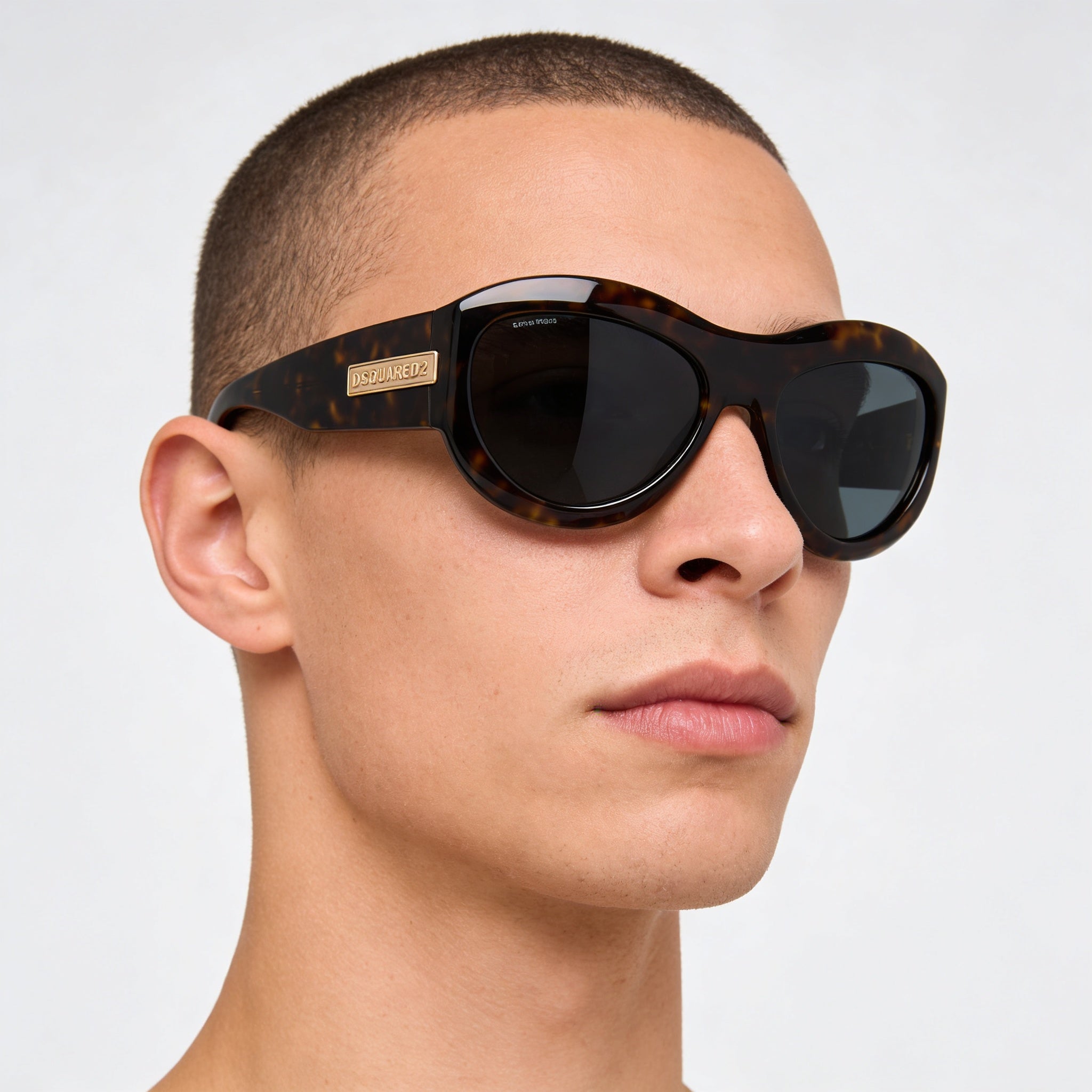 Gafas de sol unisex Dsquared2 D2 0072/S con protección UV, montura de plástico gris azul habana, lentes habana de 59 mm, Photo 5