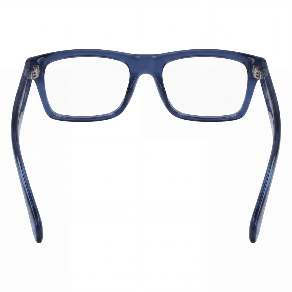 Gafas de sol polarizadas transparentes azules metálicas Ferragamo Sf2988 para hombre de 54 mm