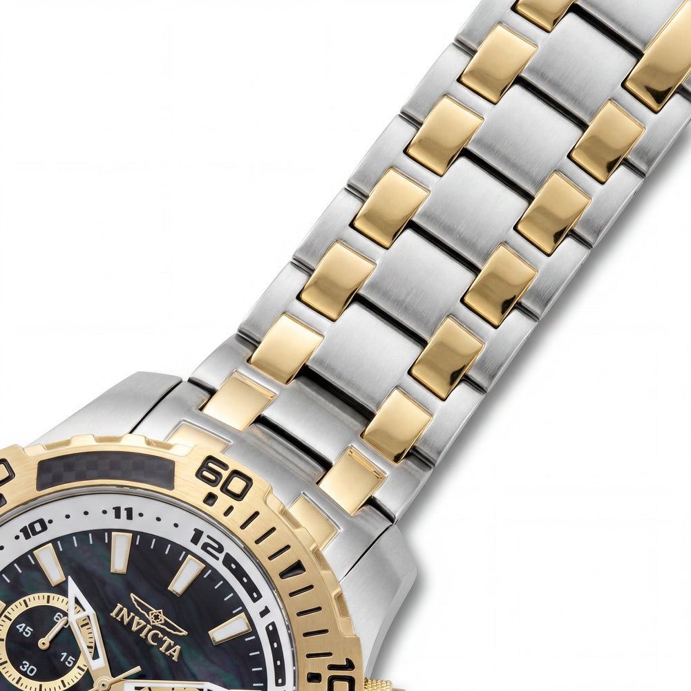 Invicta Pro Diver - SCUBA 49852 Reloj unisex de cuarzo cronógrafo de acero inoxidable de 51 mm con esfera negra y 10 ATM