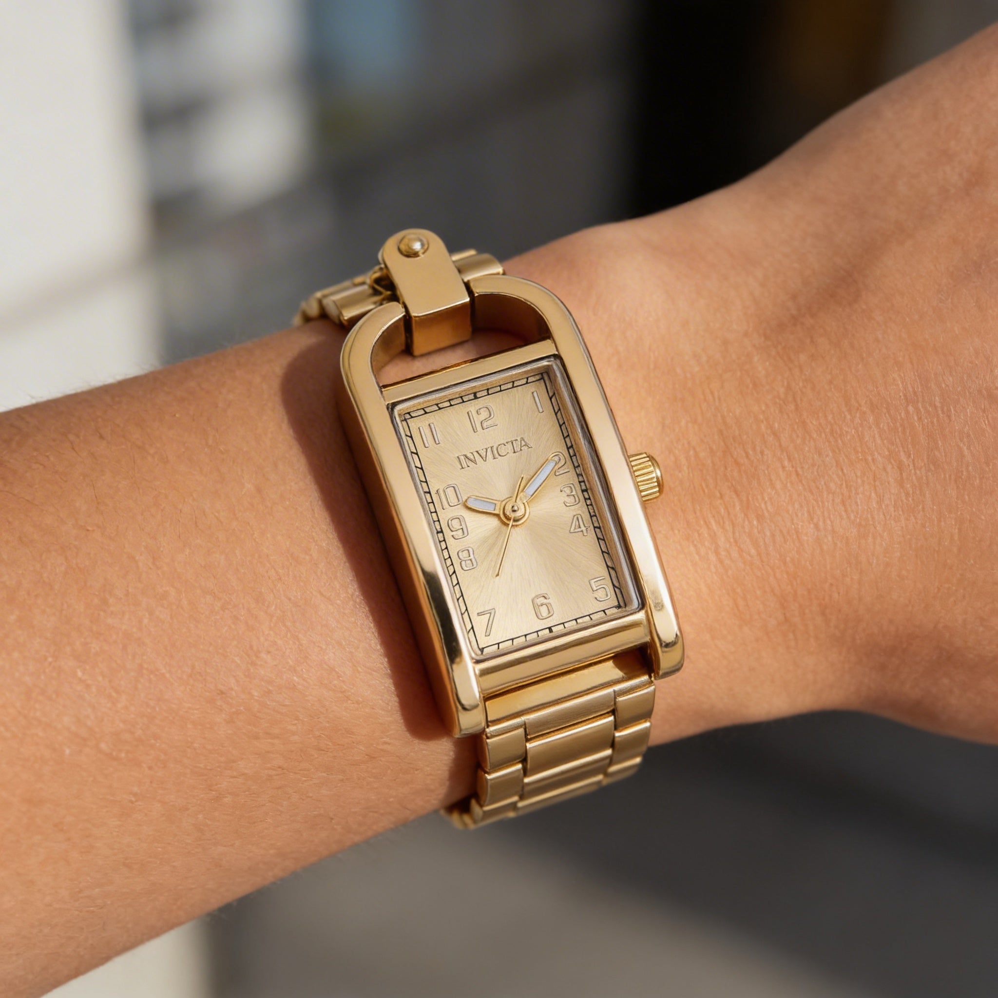 Reloj Invicta Mini - Necklace 49935 para mujer, de cuarzo, de acero inoxidable y esfera dorada, resistente al agua hasta 3 ATM, 17 mm, Photo 4