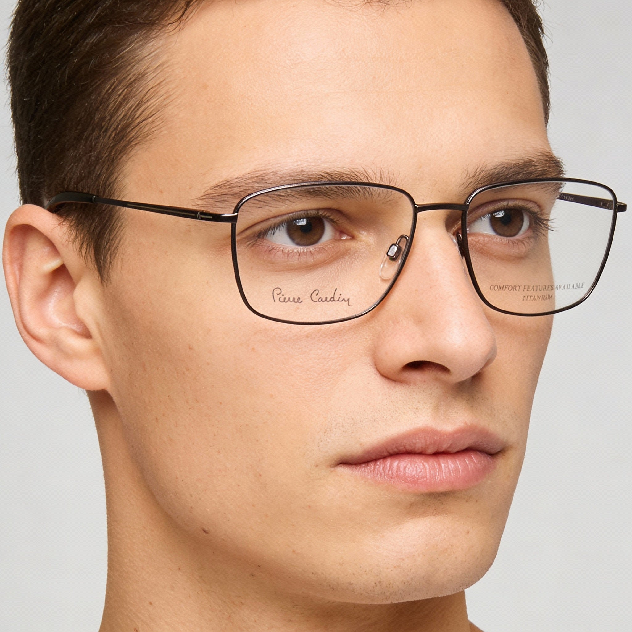 Pierre Cardin P.C. 6868 Unisex Titanium Eyeglasses Dark Ruth 58mm, Photo 3