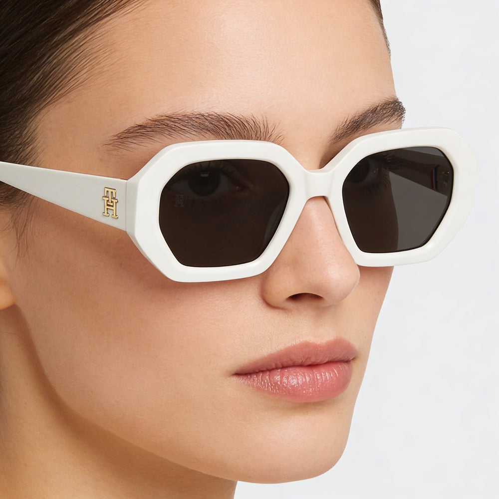 Tommy Hilfiger Casual Women's Ivory Acetate Non-Polarized 100% UV Protection 52mm Sunglasses