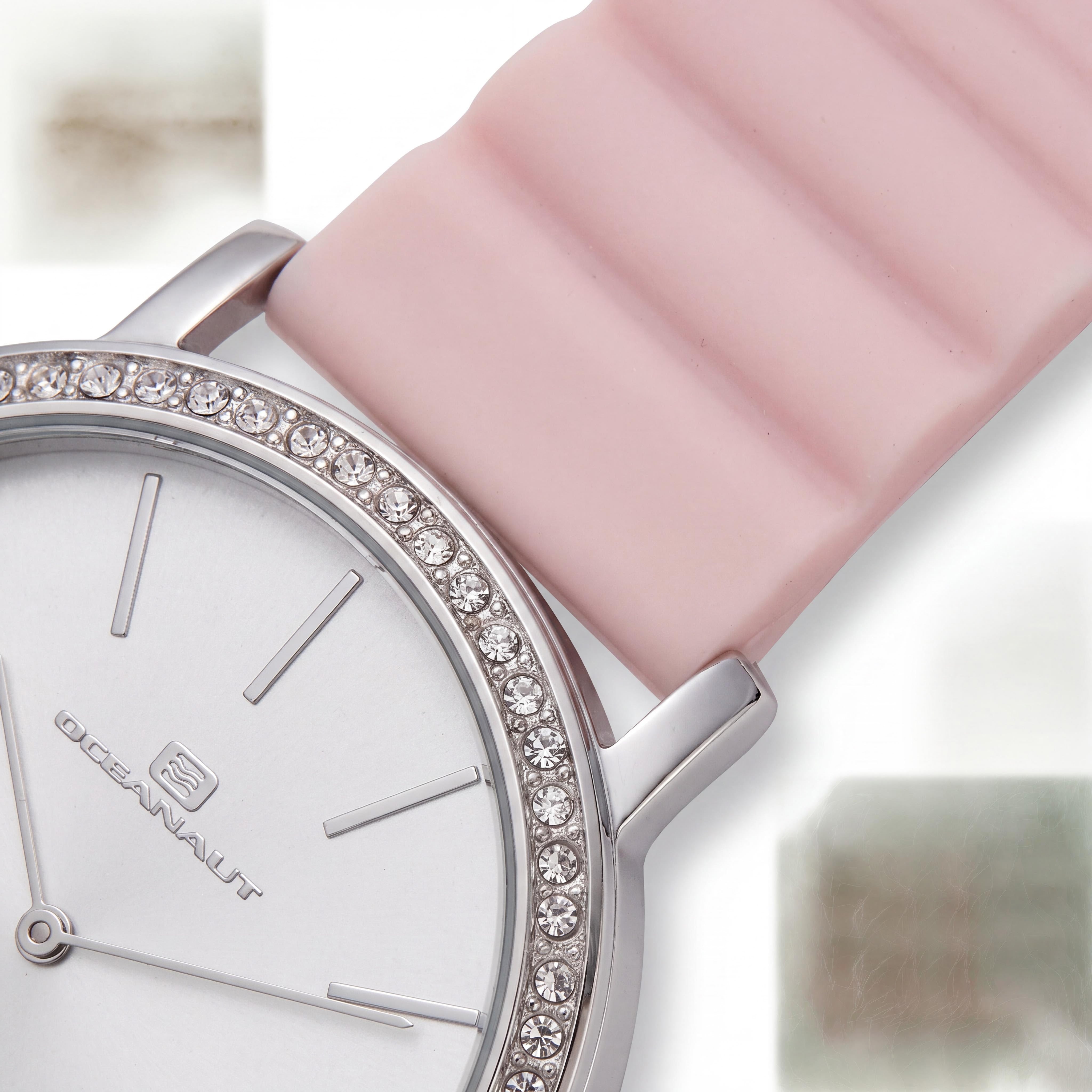 Oceanaut OC0263 Women’s Strap Watch, White Dial, Crystal Bezel, Quartz Movement, Water Resistant 3 ATM, Scratch Resistant Mineral, Photo 3