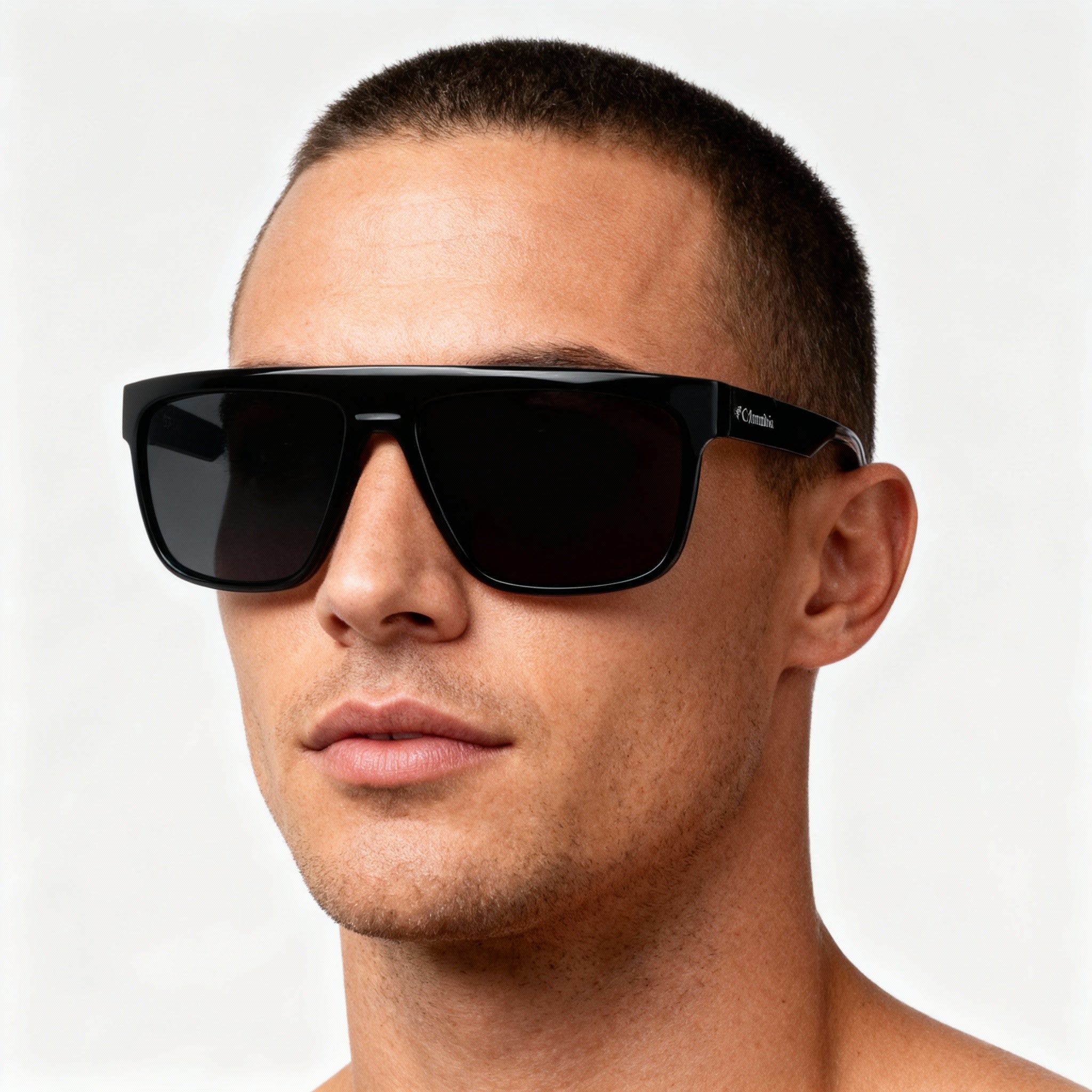 Columbia Men's C569s Matte Black Sunglasses with 59mm Lens Width, 17mm Bridge Width, 145mm Temple Length, Photo 4