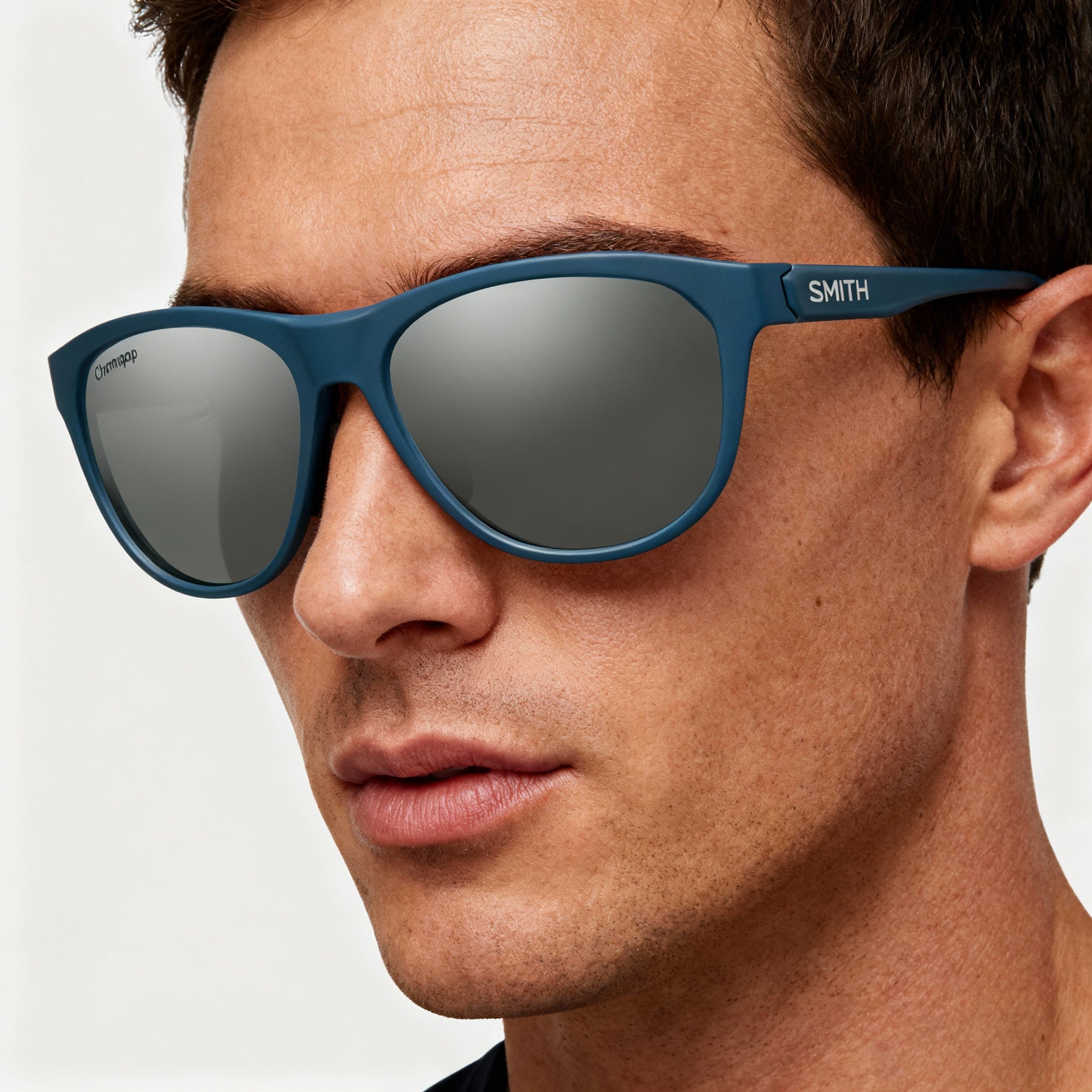 SMITH Uproar Unisex Non-Polarized Sunglasses, Matte Iron Polyamide Frame, ChromaPop Platinum Mirror Polycarbonate Lenses, 56-16-135mm, Photo 4