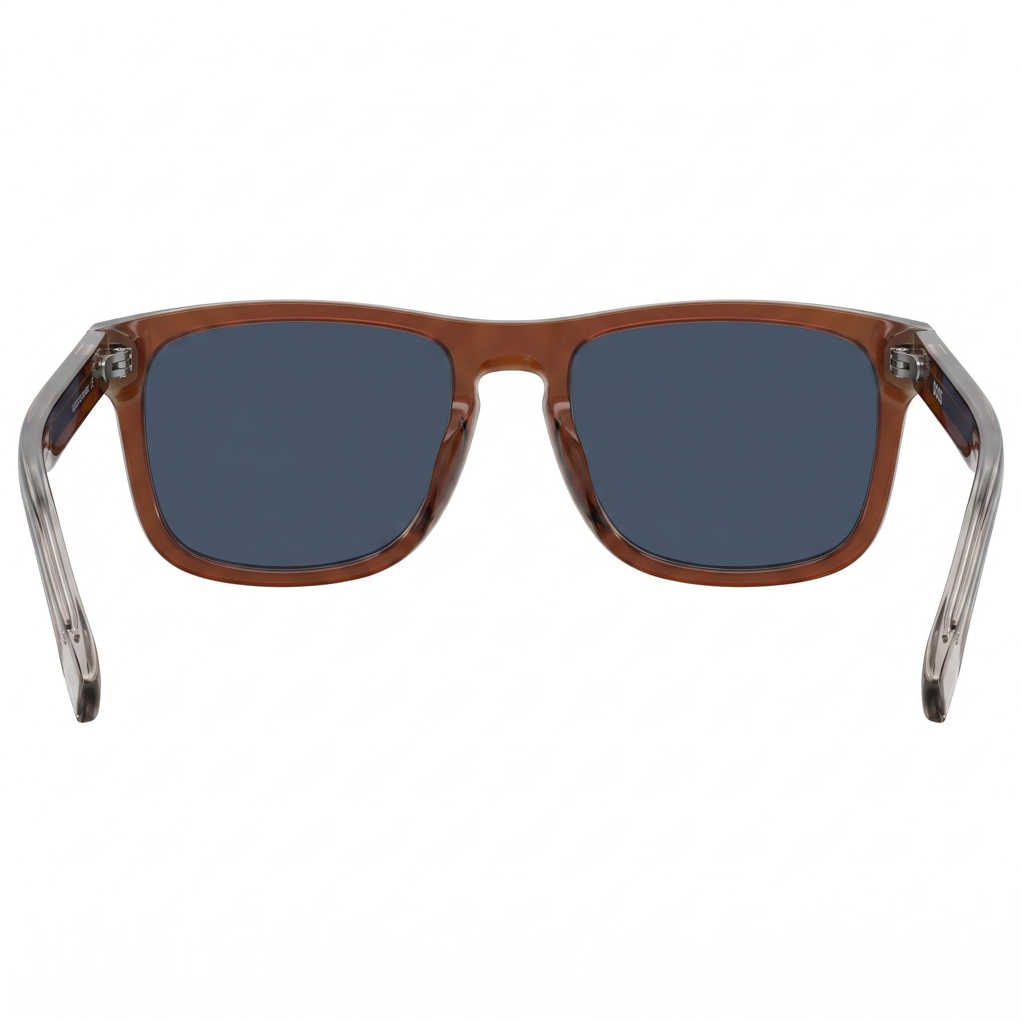 Gafas de sol de acetato ecológico marrón para hombre Hugo Boss Boss 1626/S con lentes azules, protección UV, 55mm, Photo 4