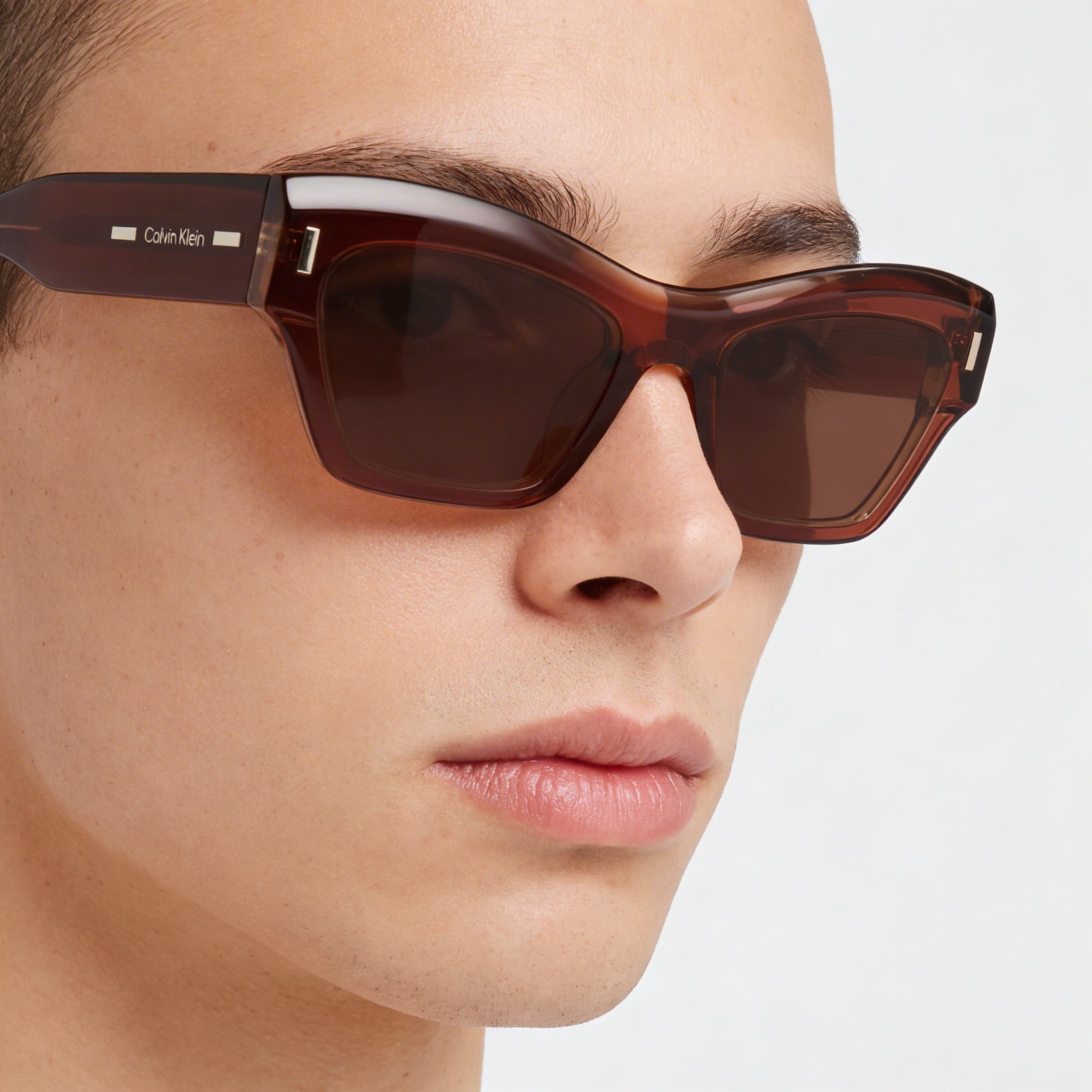 Calvin Klein Ck23503s Unisex Eyewear with Rose Plastic Frame and Rose Polycarbonate Lenses, 54mm Lens Width, 20mm Bridge, Photo 5