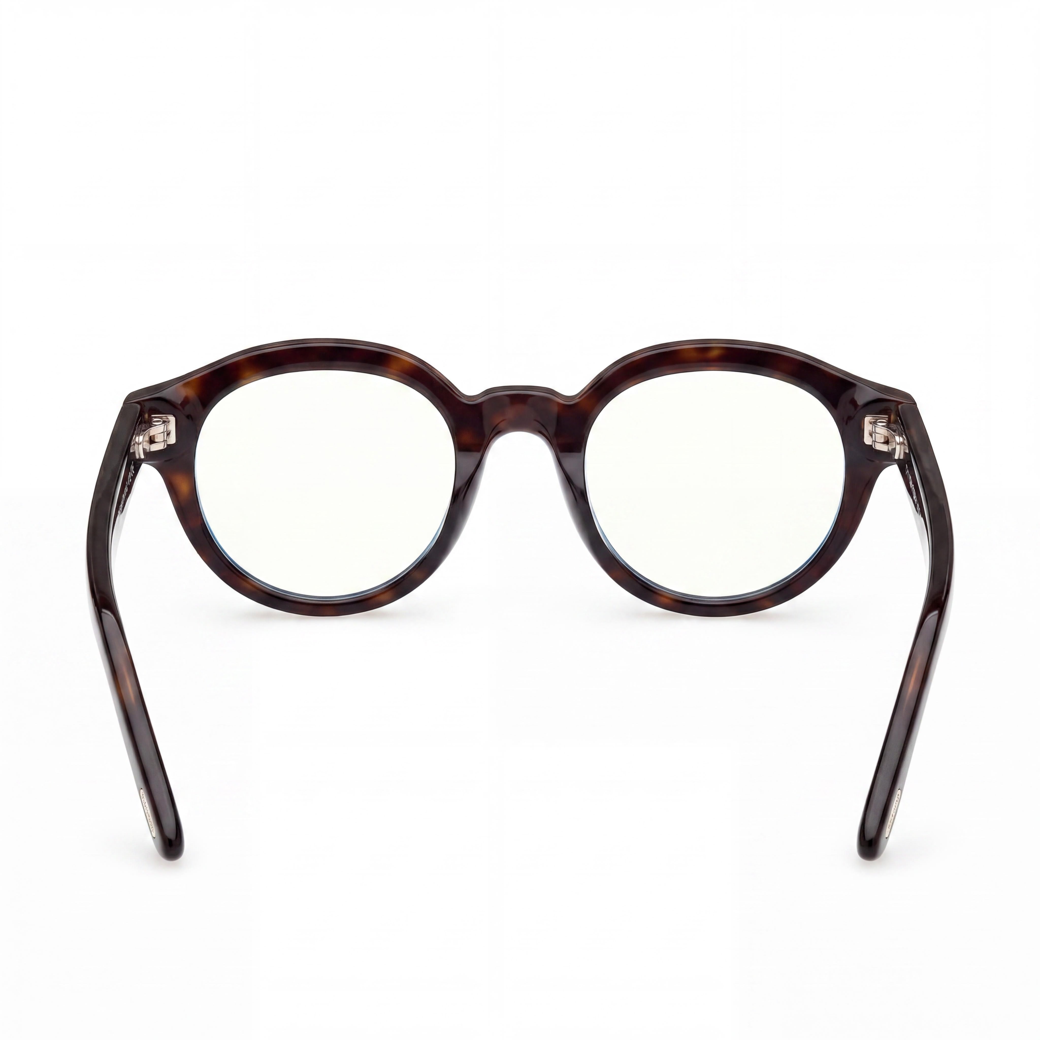Tom Ford Classic Unisex Blue Filter Plastic Non-Polarized Sunglasses with Dark Havana Frame and Black Lenses 49mm, Photo 3