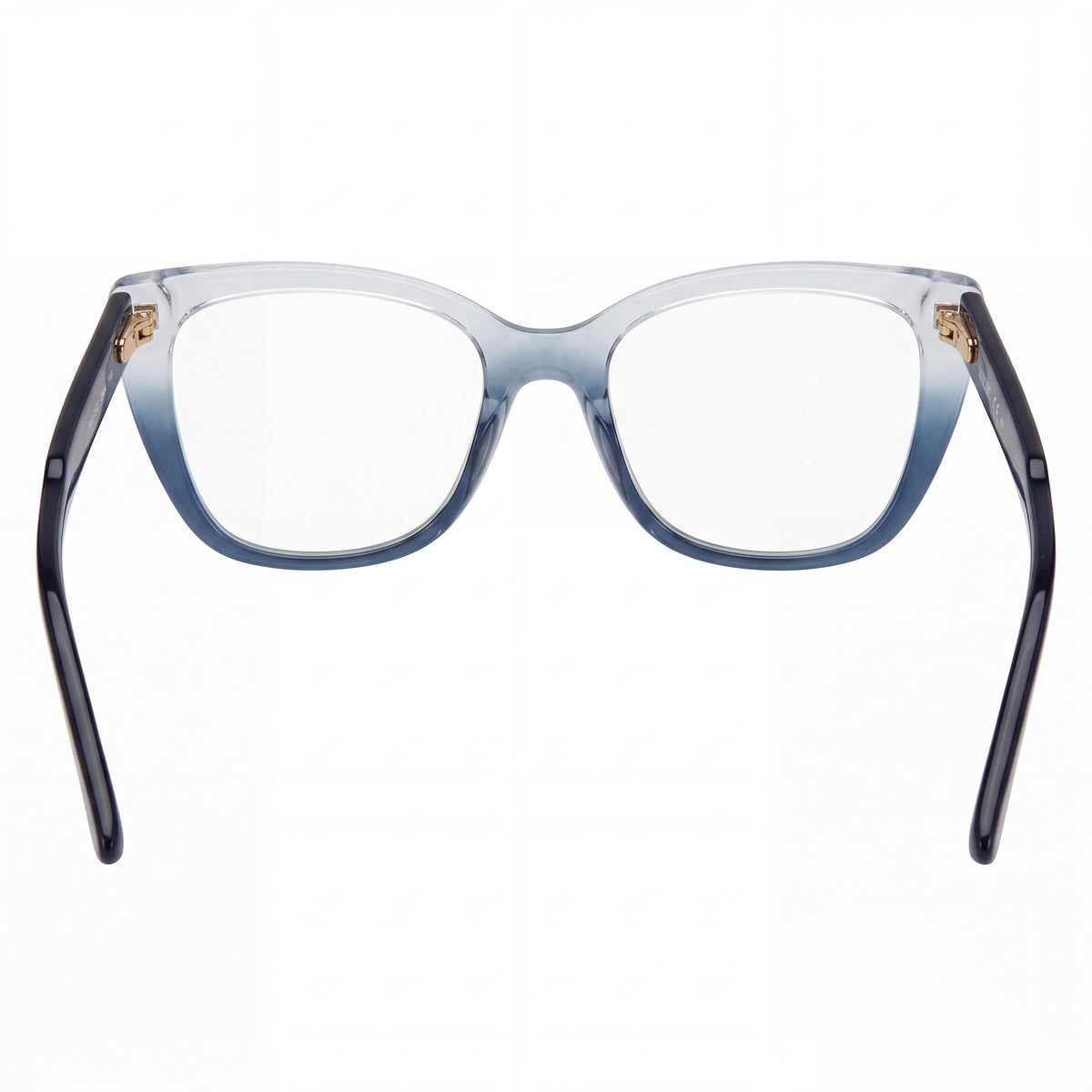 Gafas graduadas unisex Moschino MOS603 Trendy de acetato estilo ojo de gato, azul cristal, 52 mm, Photo 4