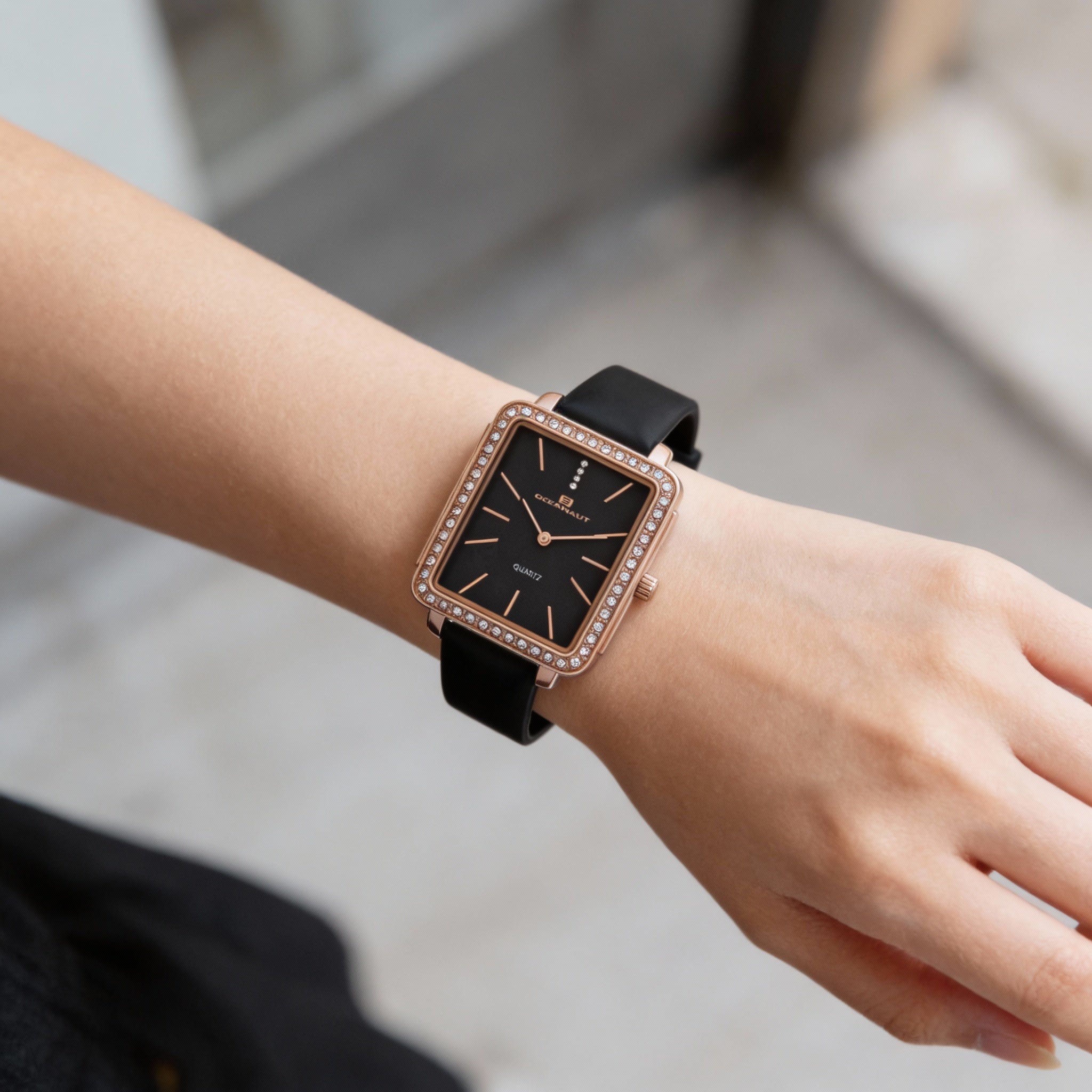 Oceanaut strap Women's Black Dial Quartz Water Resistant Watch, Photo 3