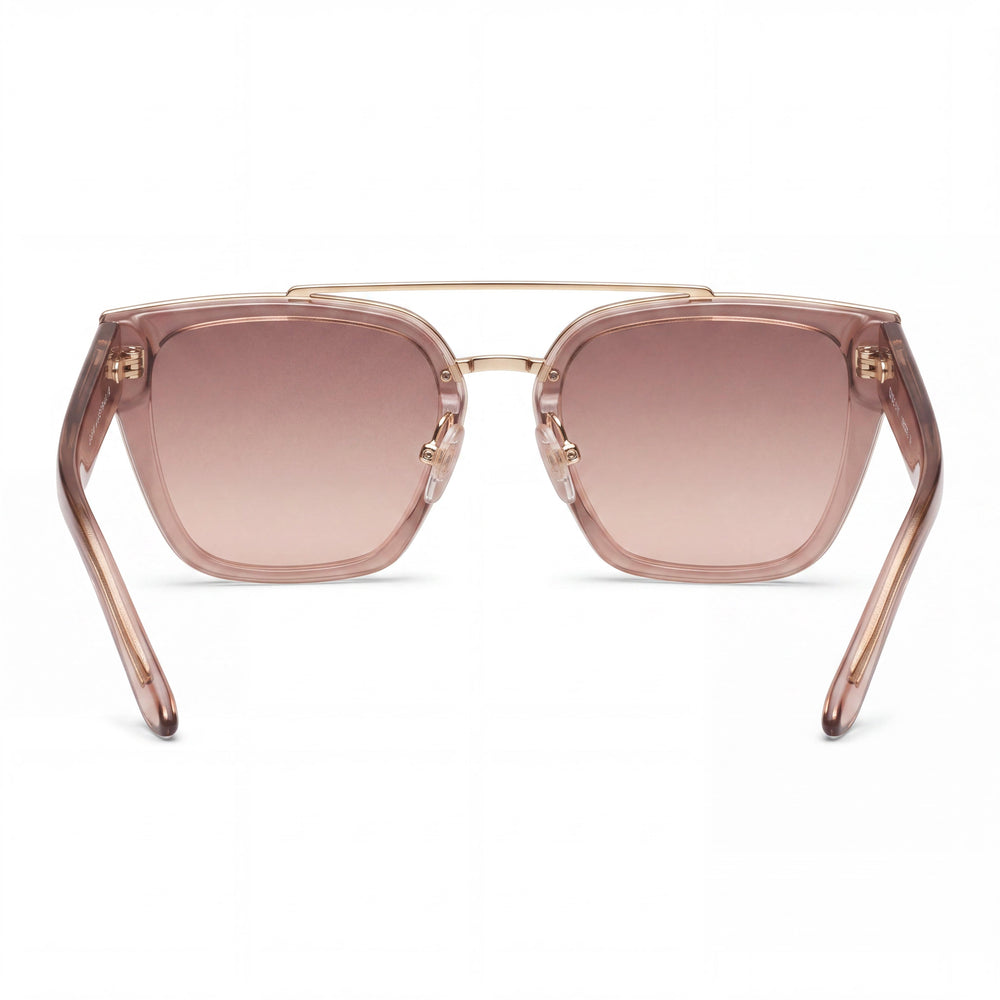 QUAY AUSTRALIA Sweet Talker Women's Oversized Square UV Protection Sunglasses, Doe Brown Fawn, 65mm