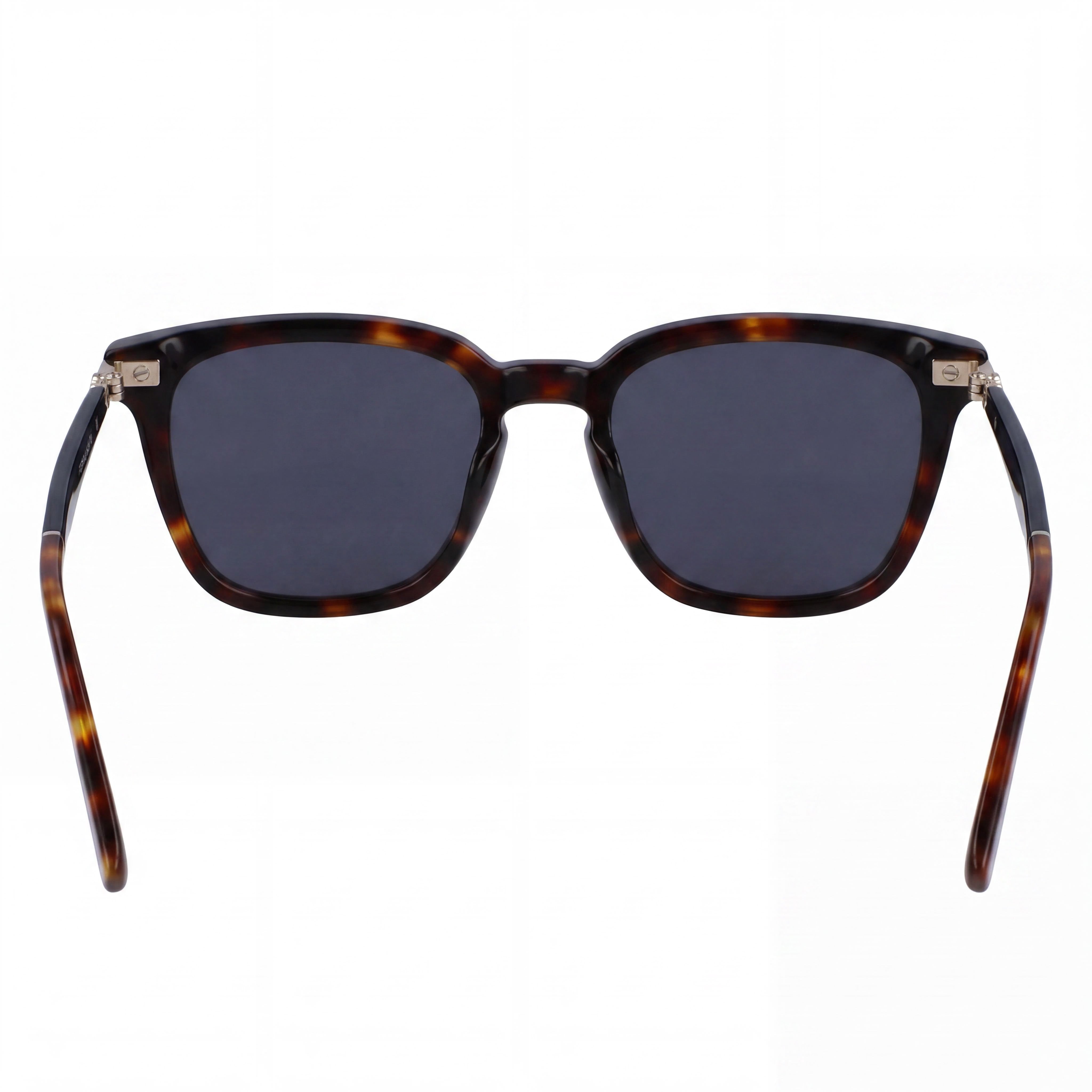 Salvatore Ferragamo Sf1100s Gafas de sol de titanio para hombre con protección UV Marrón oscuro tortuga Marrón claro 52mm, Photo 4
