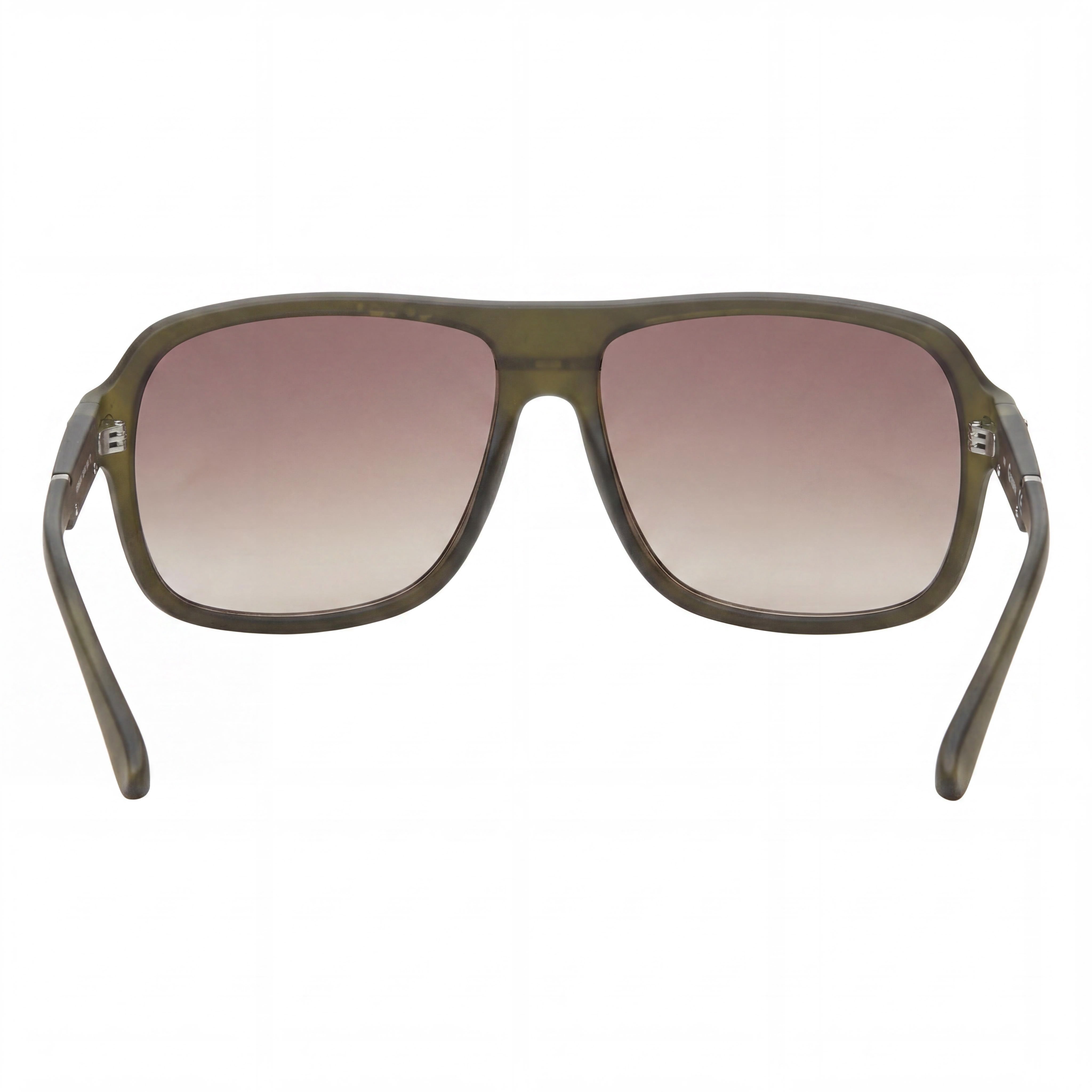 GUESS Men's Gg2105 Matte Light Green Gradient Plastic Frame Boxy Aviator Style Green Lens UV Protection Sunglasses 60mm, Photo 4